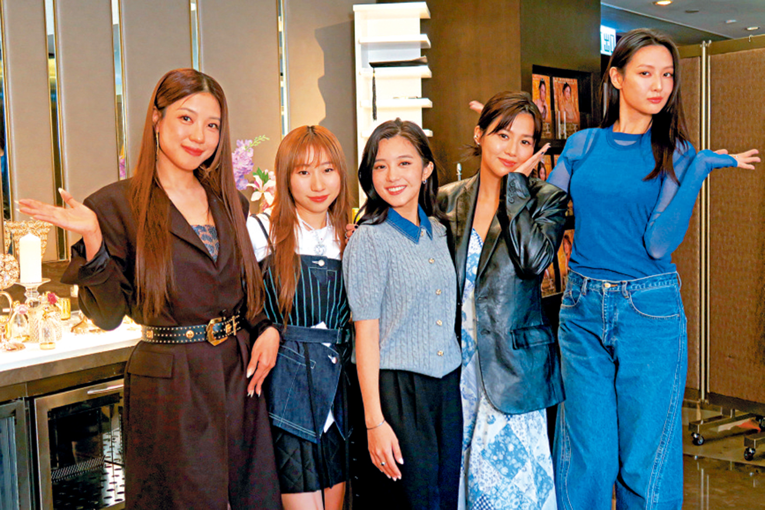 　　圖：《夜王》由李芯駖（左起）、麗英、林熙彤、楊偲泳及譚旻萱等出演。