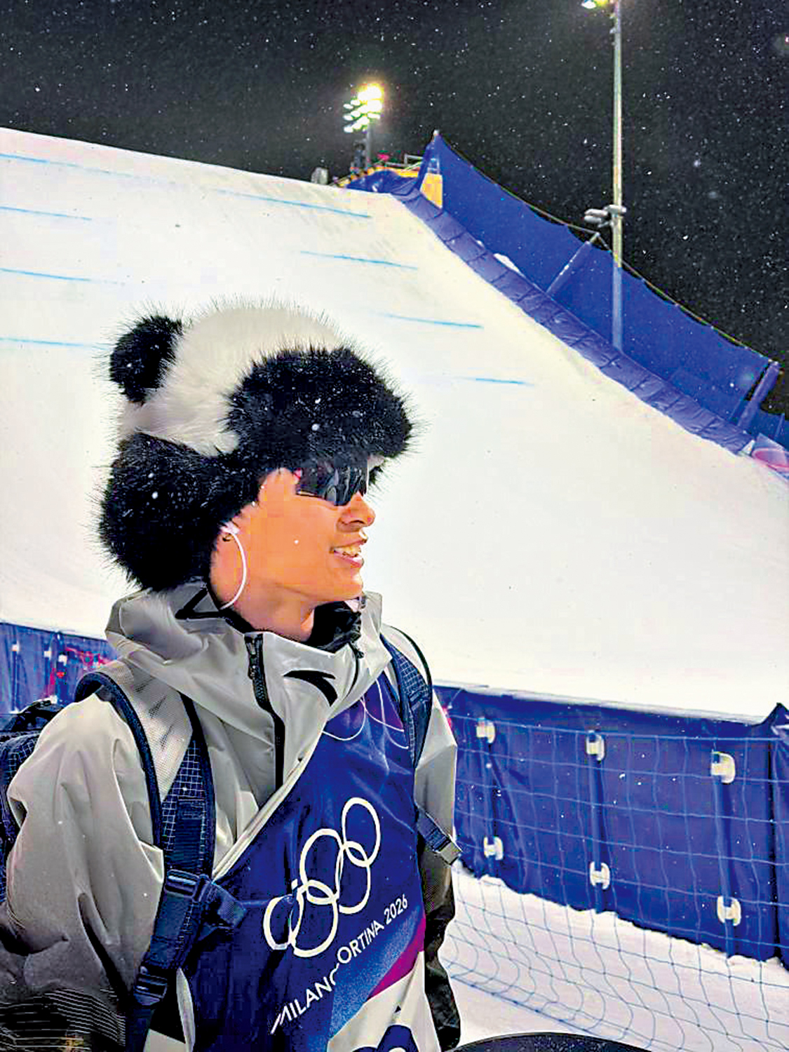 　　圖：葛春宇在訓練後準備離開場地。