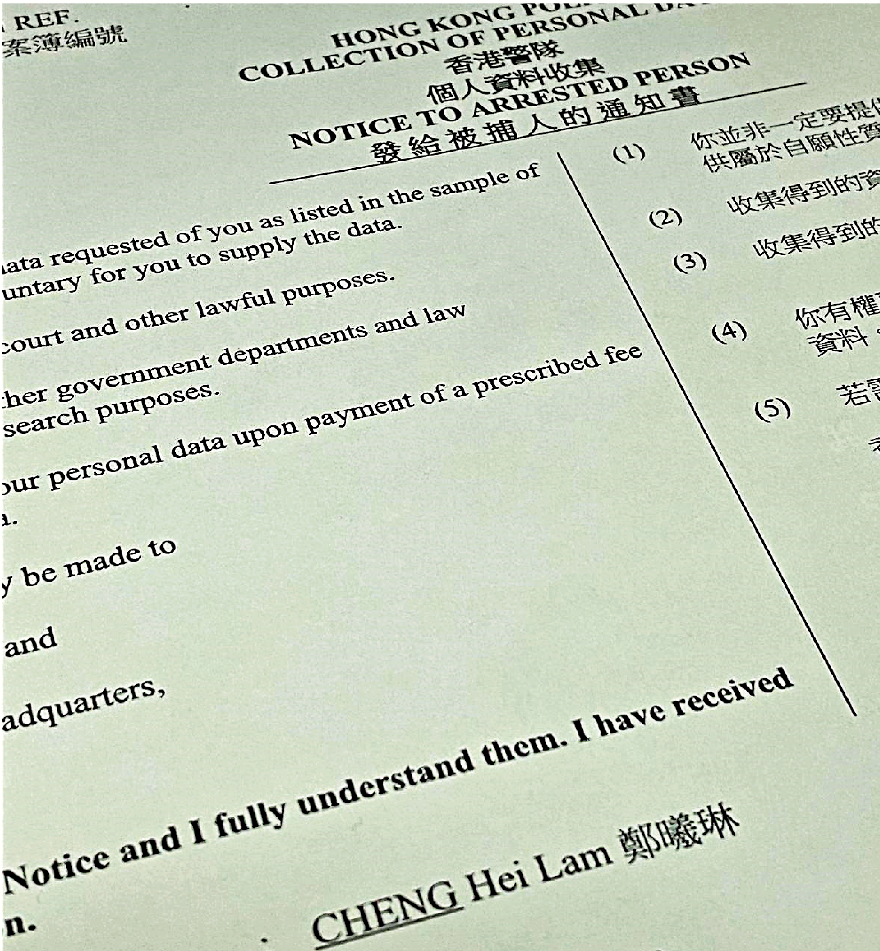 　　圖：一名女子去年質疑程式「藥倍安心」涉嫌「請槍」，涉「起底」被捕。