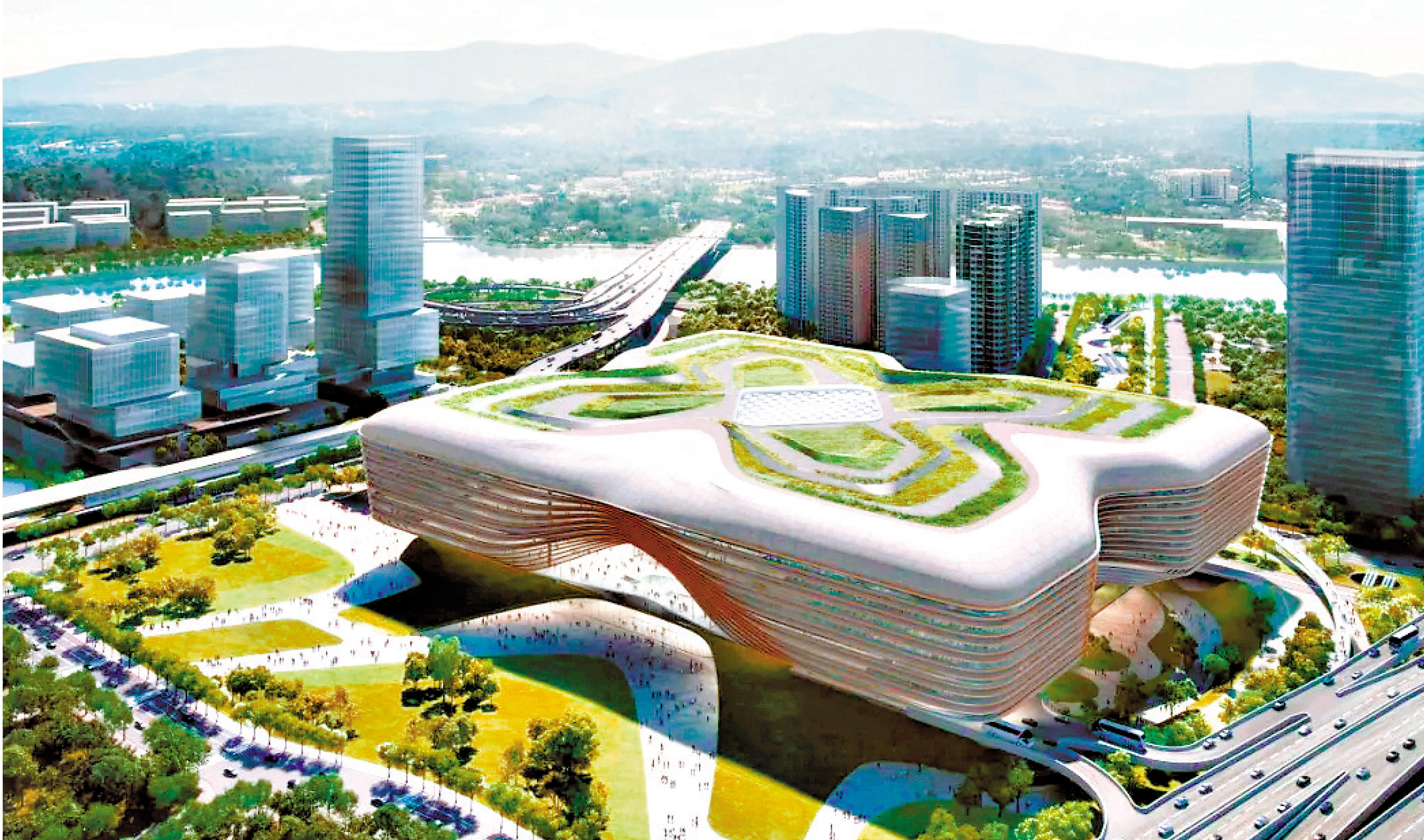 　　圖：新皇崗口岸將於年內啟用，更是首次採用「兩地一檢」完成兩地通關手續。