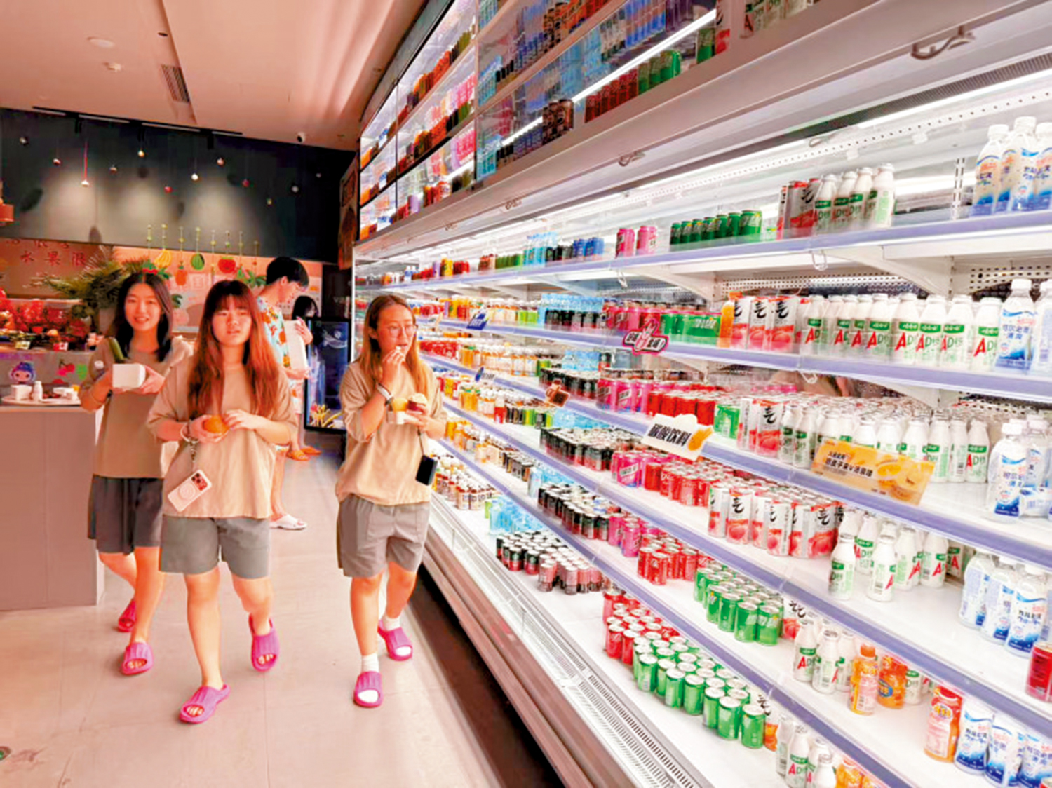 　　圖：豐富的飲品讓顧客眼花繚亂。