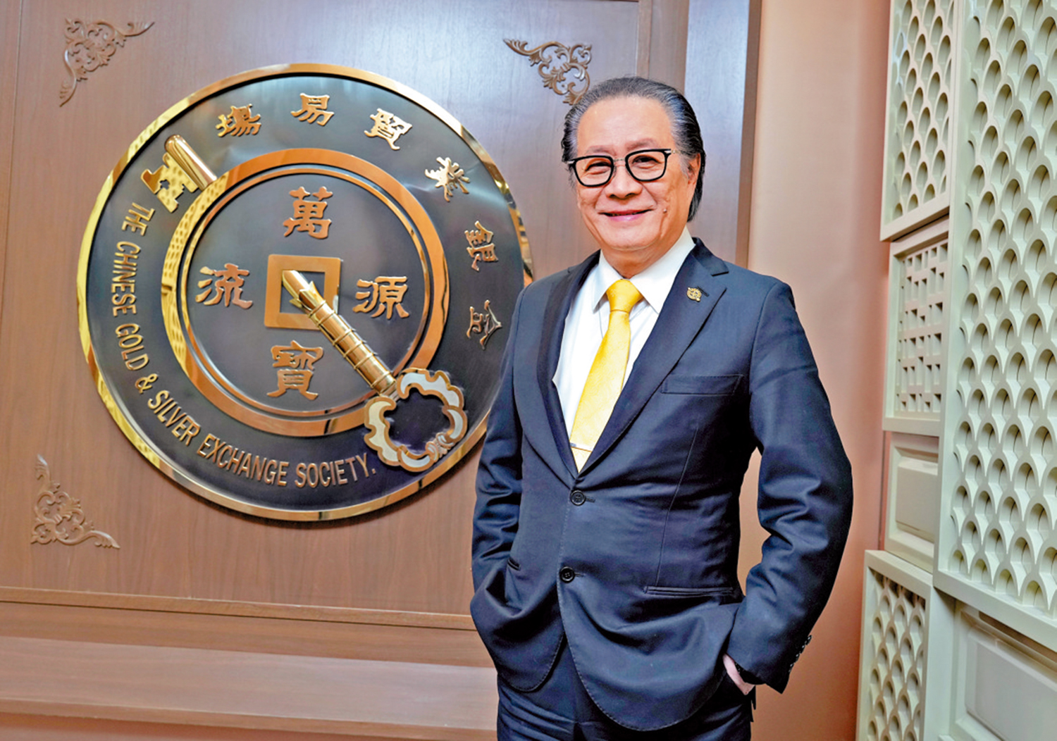 　　圖：香港黃金交易所主席張德熙。/大公報記者林少權攝