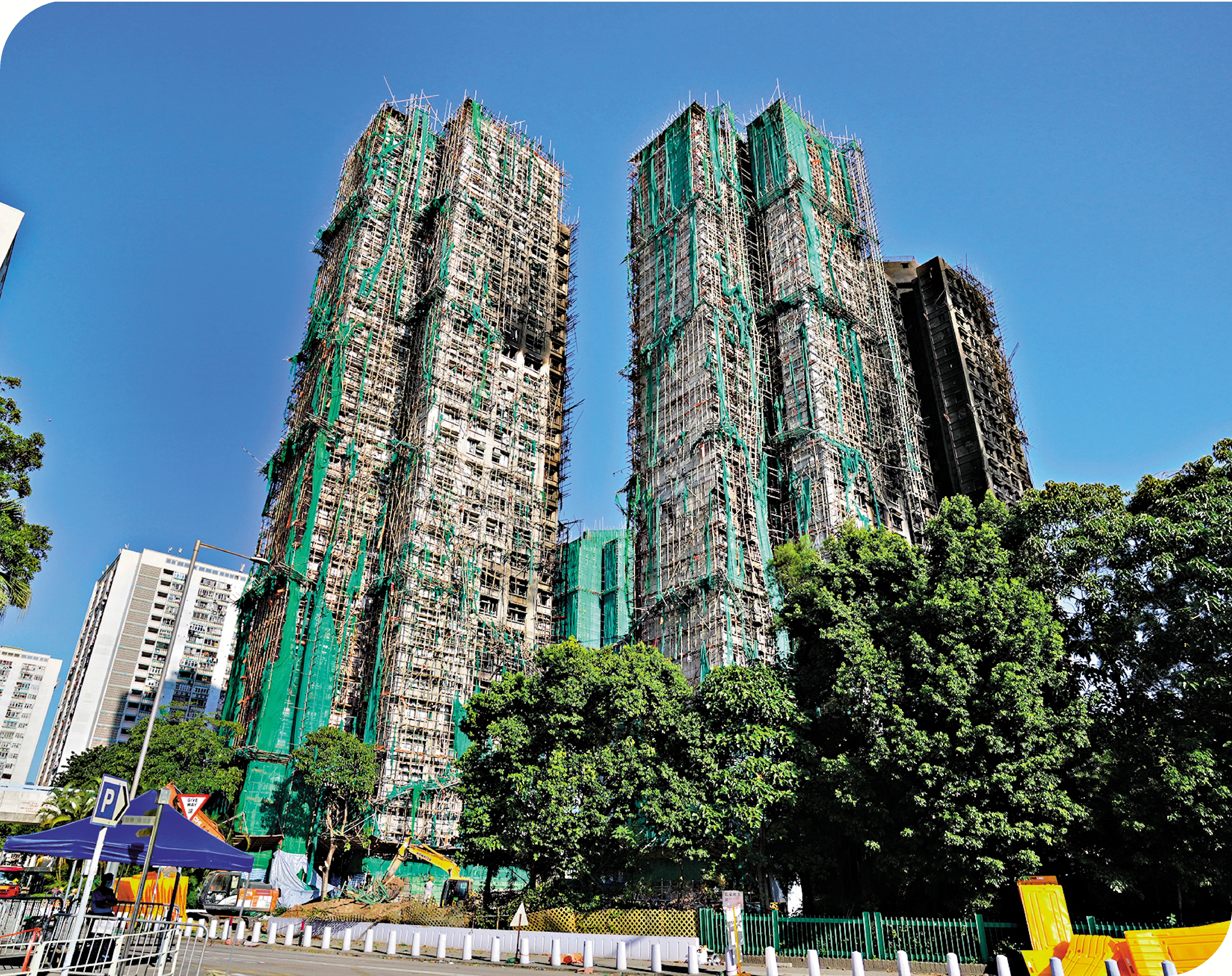 　　圖：大埔宏福苑火災後，受影響居民一直關注長遠安置安排。 