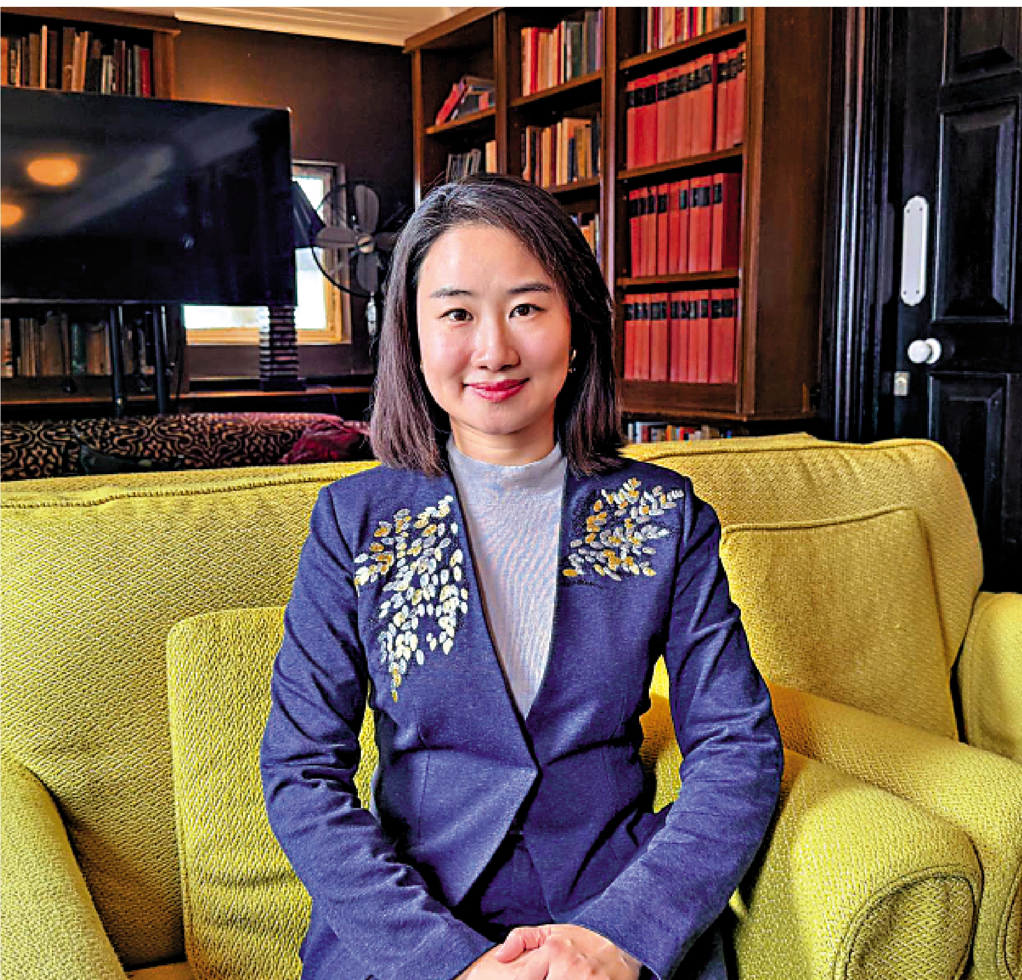 　　圖：沈文靖表示，HopeGoo兩年前攻港，目前月活躍用戶逾100萬。\大公報記者李潔儀攝