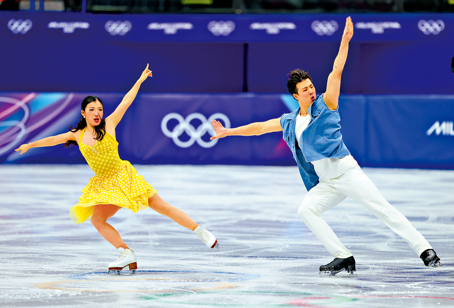 　　圖：王詩玥（左）／柳鑫宇第3次站上奧運舞台。\新華社