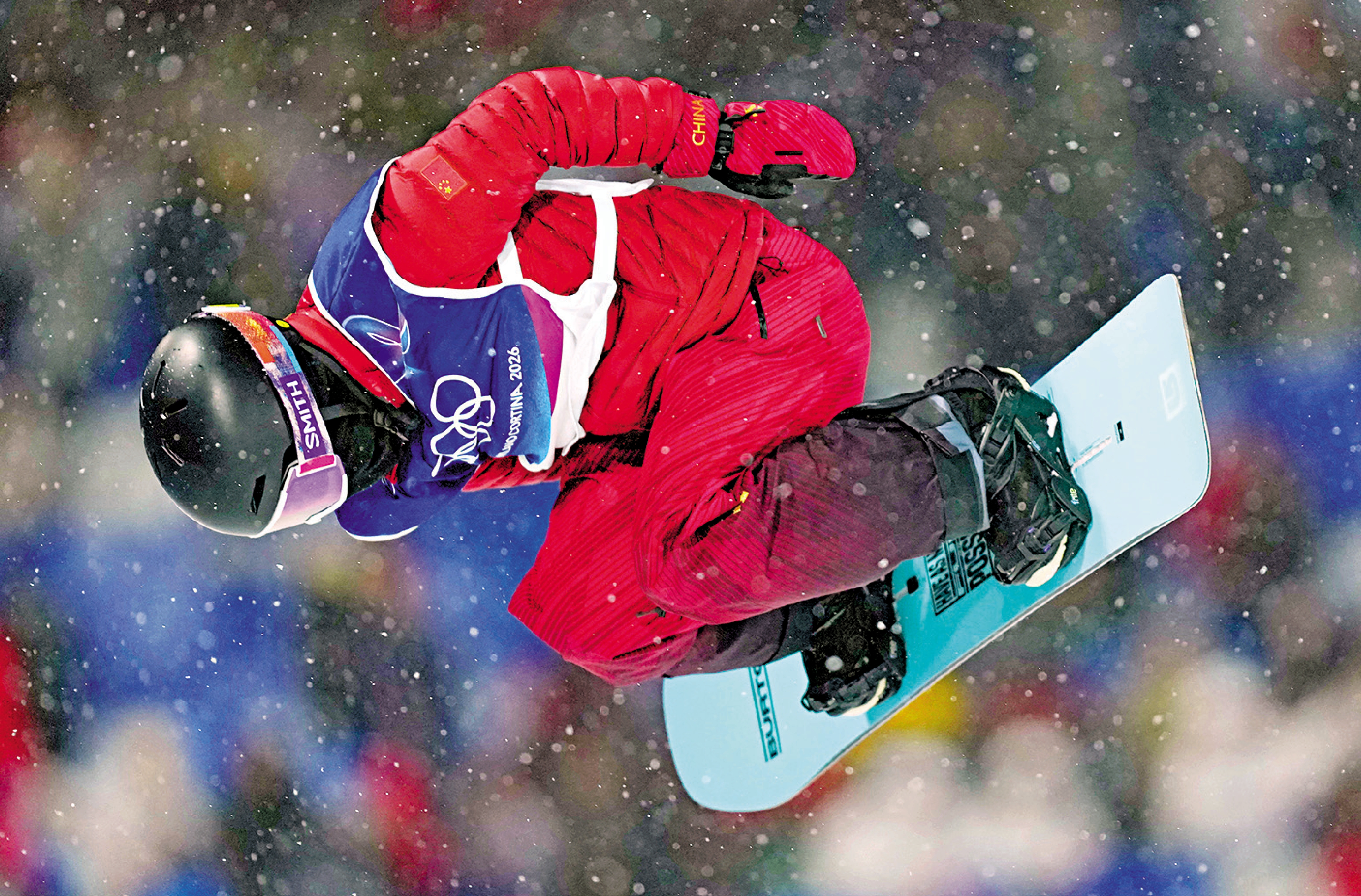 　　圖：蔡雪桐在比賽中。\新華社