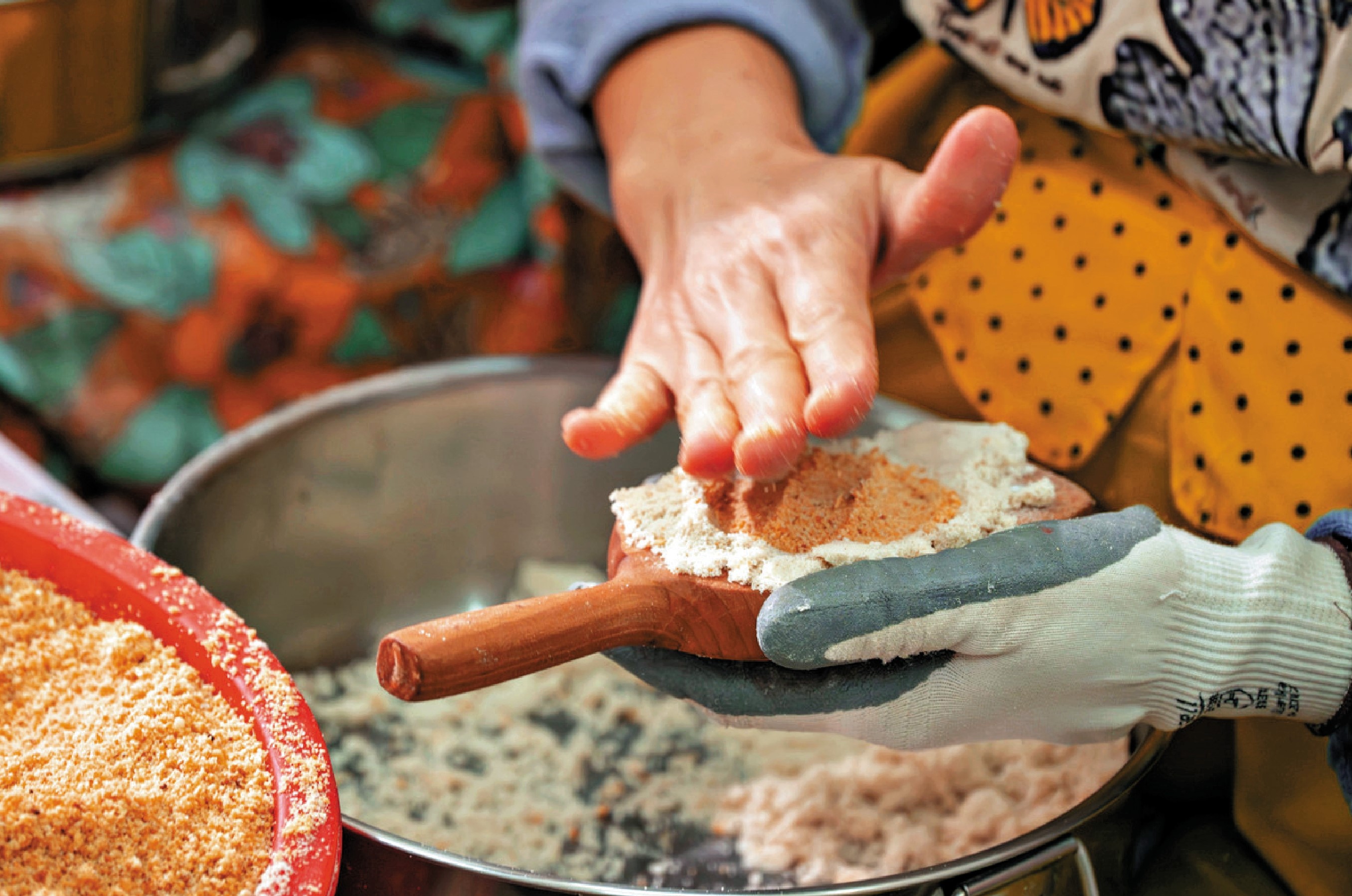 　　圖：炒米餅製作技藝於2024年獲列入香港非物質文化遺產清單。