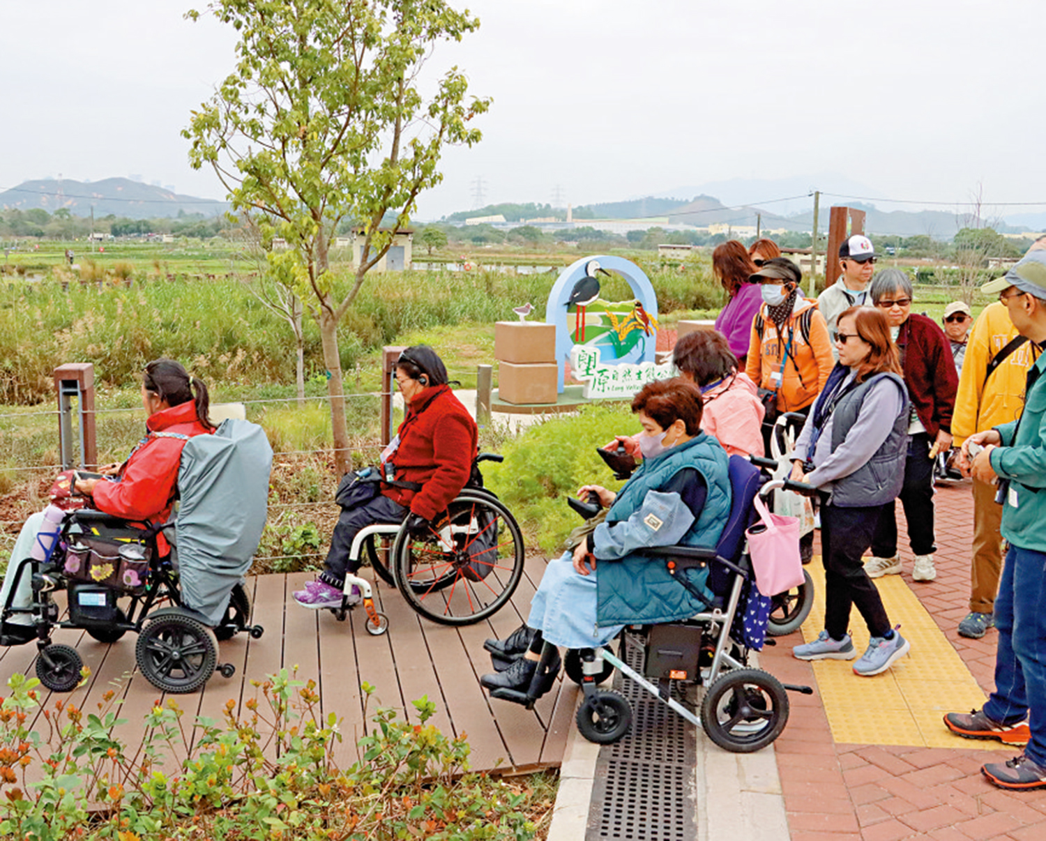 　　圖：公園設有無障礙通道，方便傷健人士到訪。