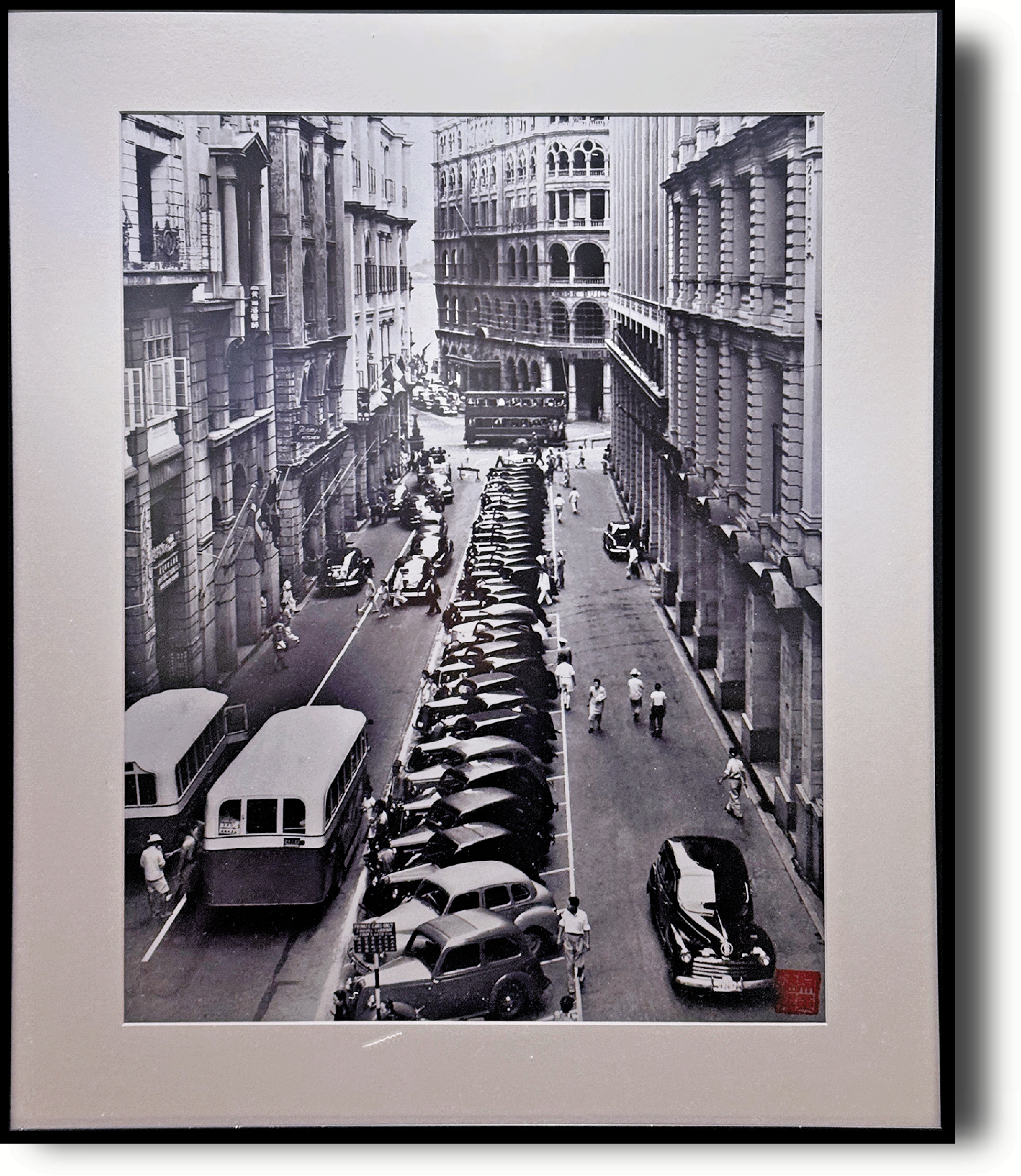 　　圖：吳章建拍攝的舊中環街道。