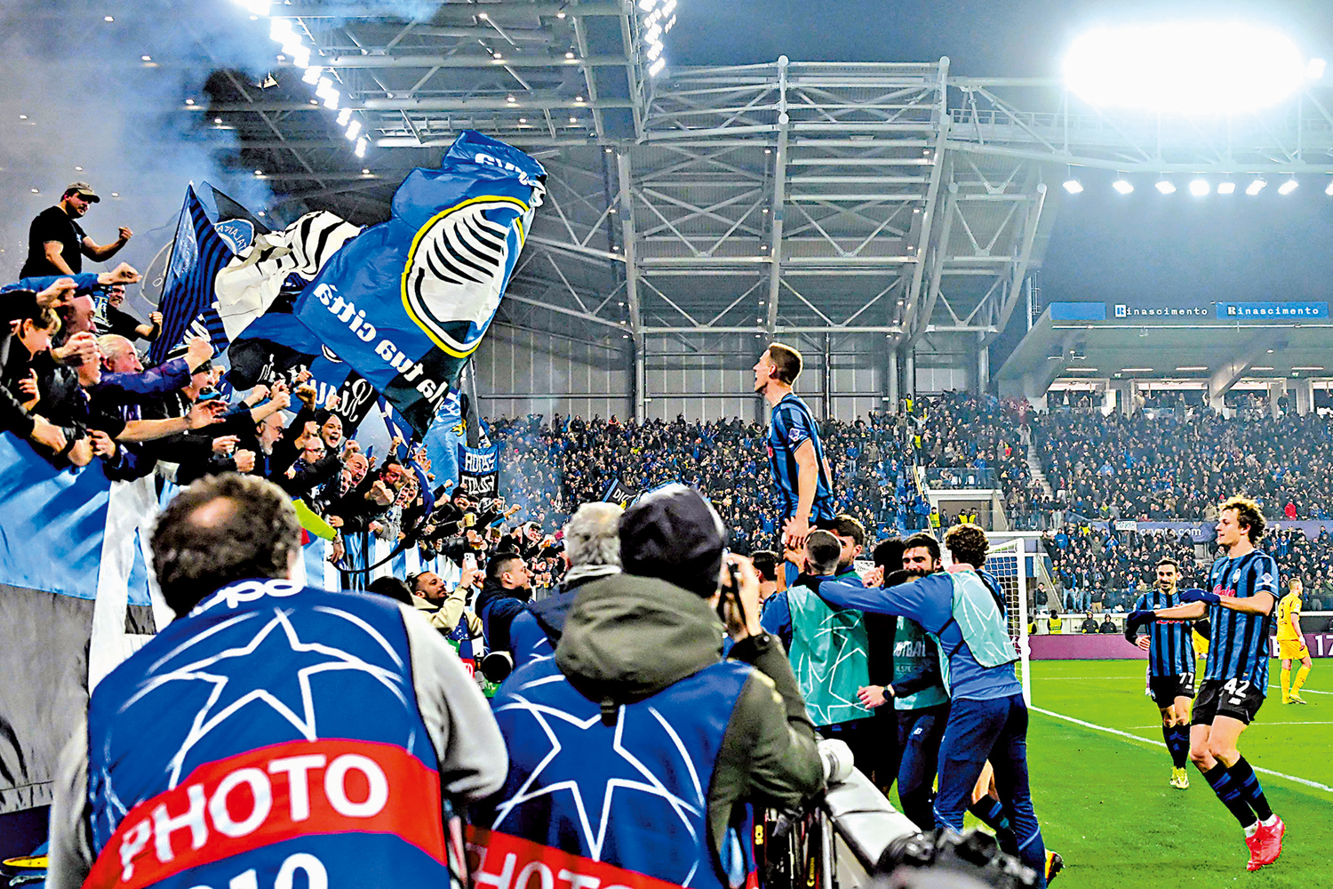 　　圖：阿特蘭大闖入歐聯16強。\法新社