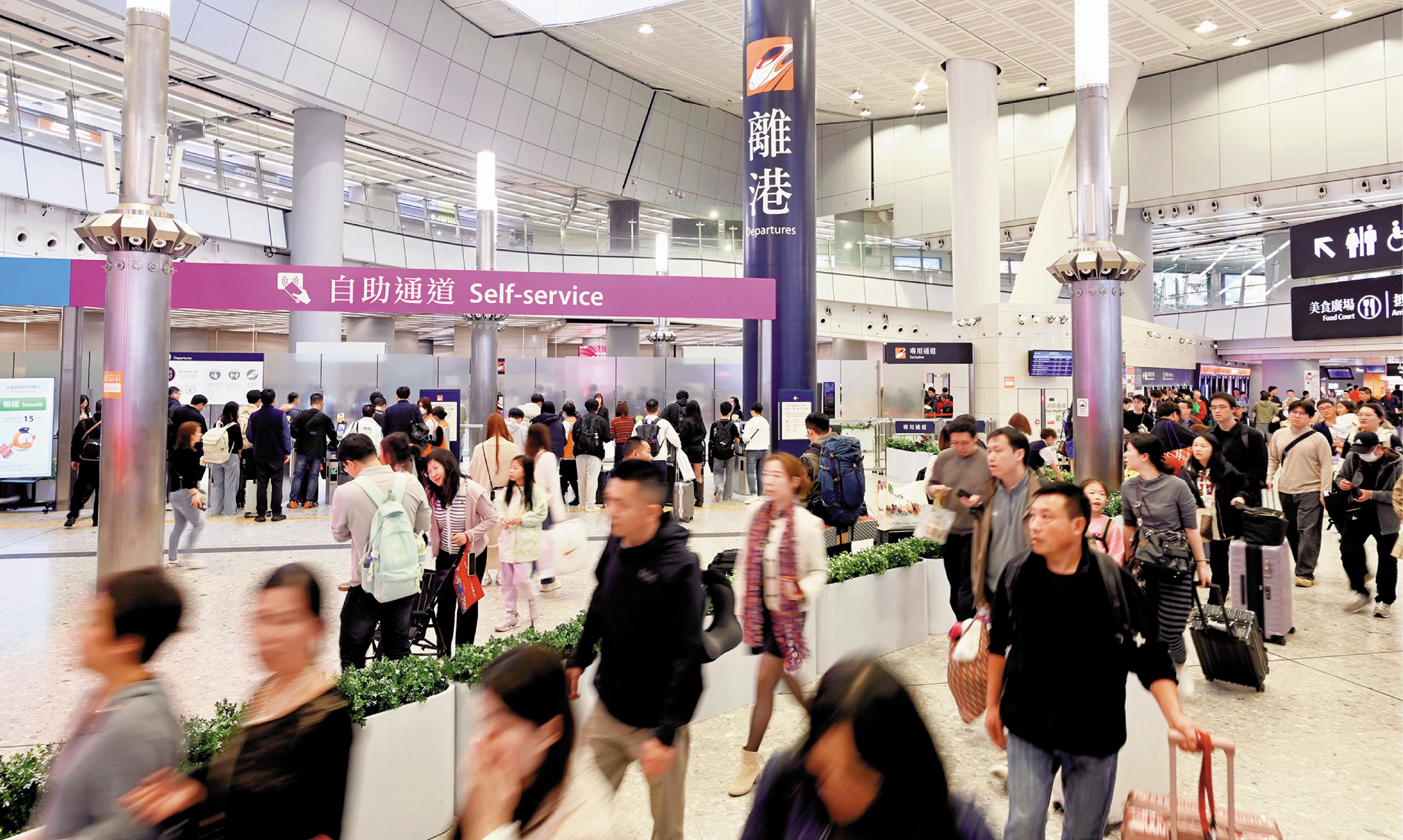 　　圖：隨着越來越多高鐵新路線開通，香港與內地的連繫更緊密。