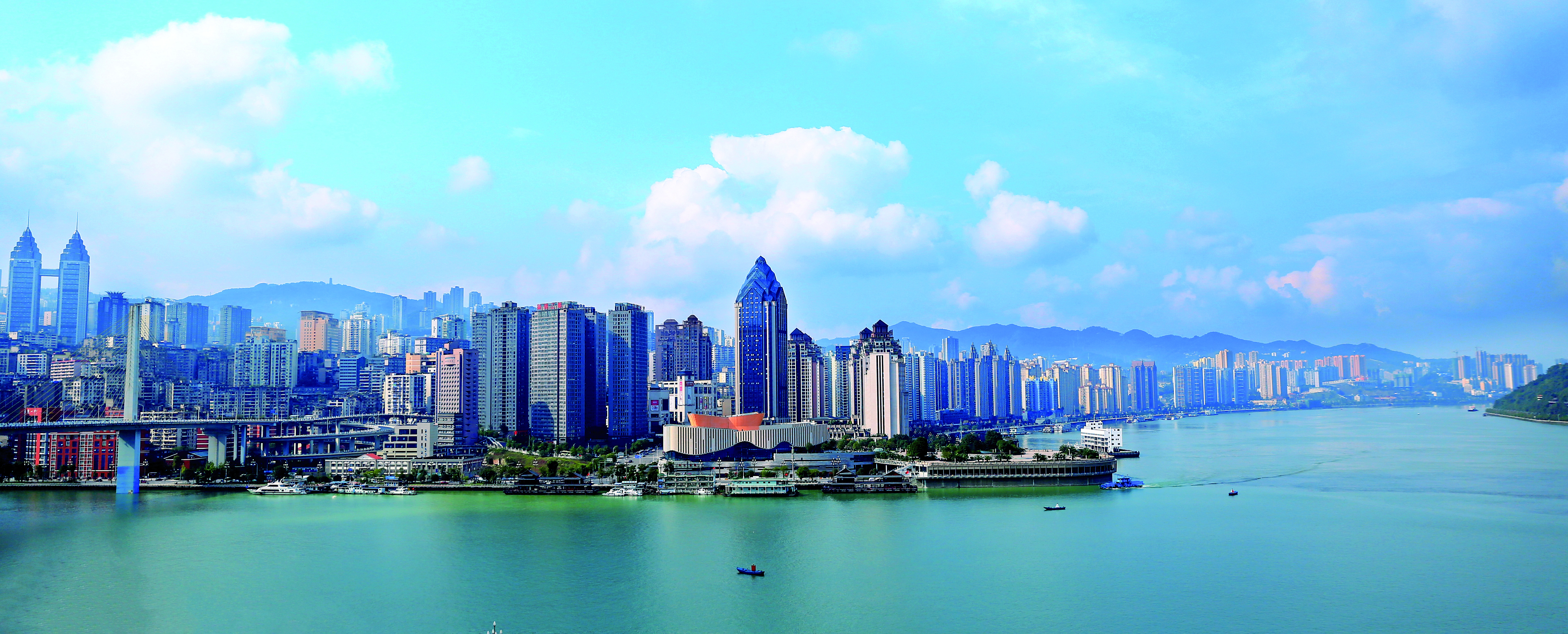 　　圖：涪陵城市景觀。