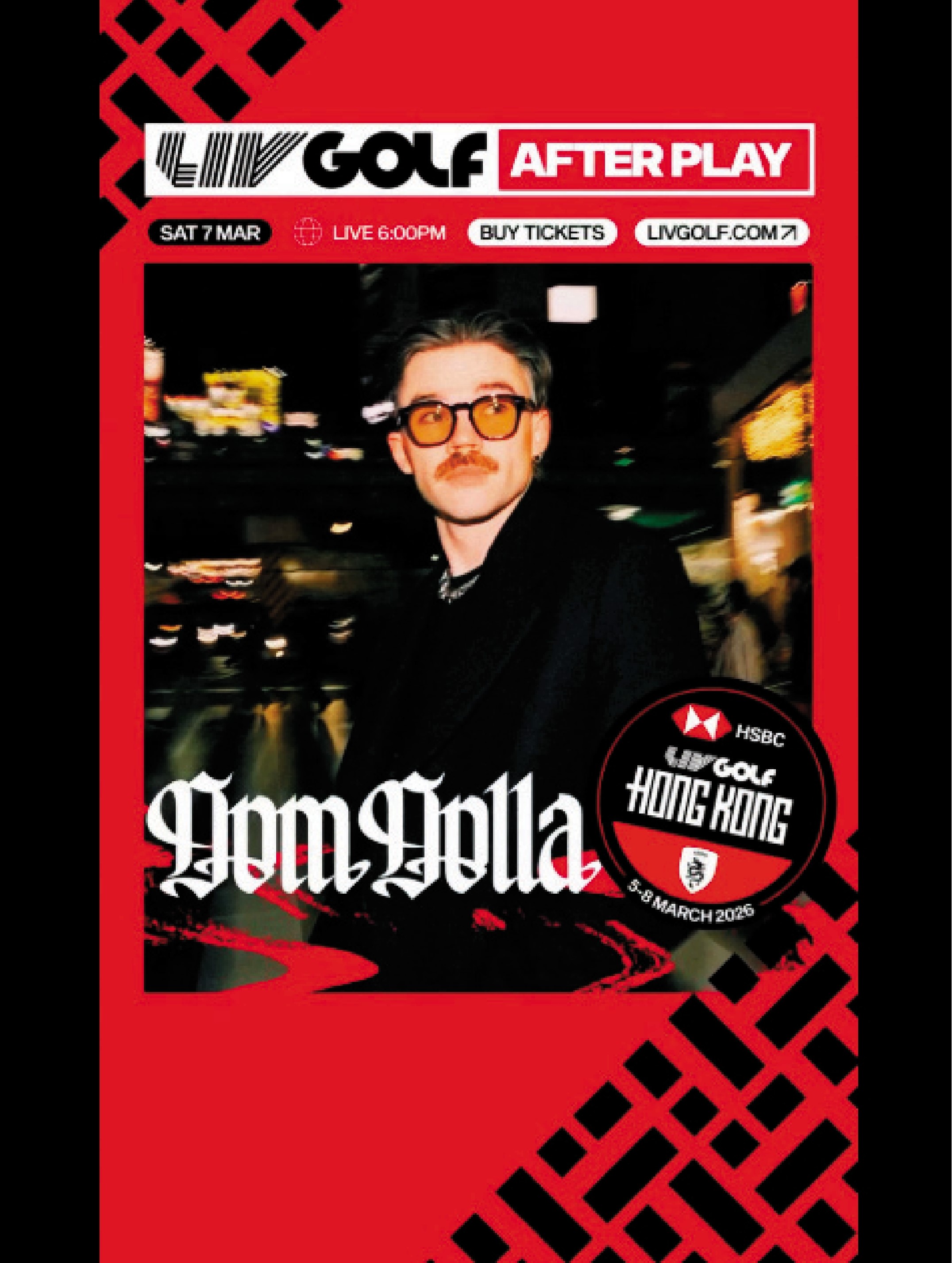 　　圖：賽會在社交平台製作海報，宣傳澳洲DJ Dom Dolla的現場表演。\賽會圖片