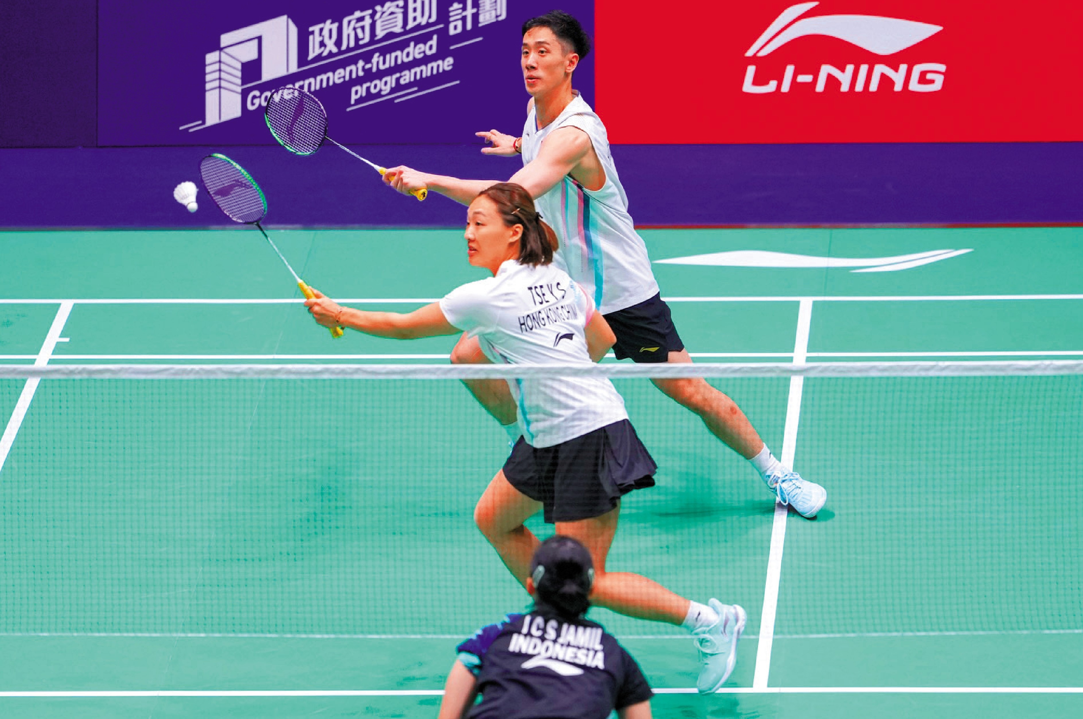 　　圖：謝影雪與鄧俊文打入全英賽混雙八強。\資料圖片