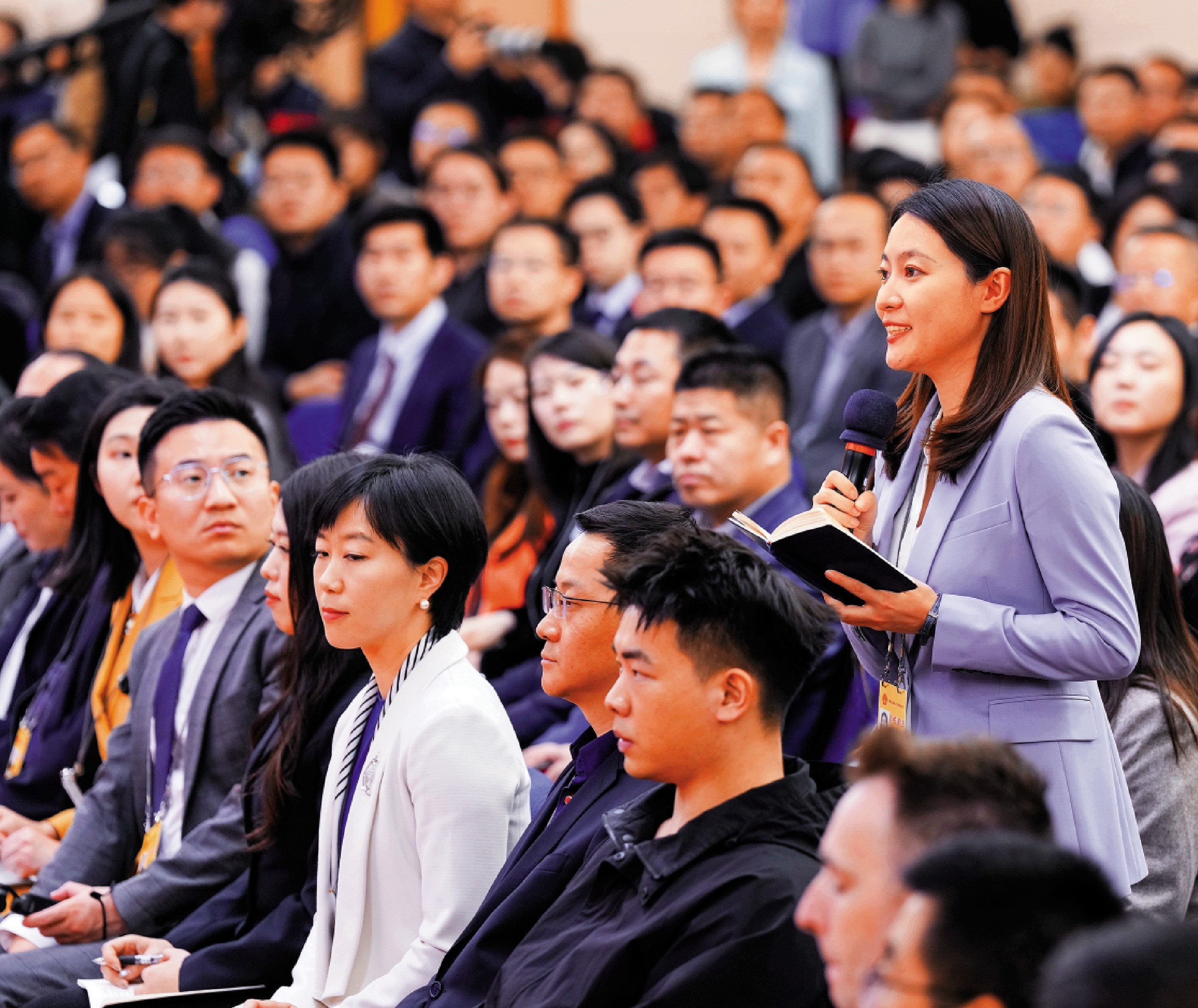 　　圖：十四屆全國人大四次會議經濟主題記者會現場。\新華社