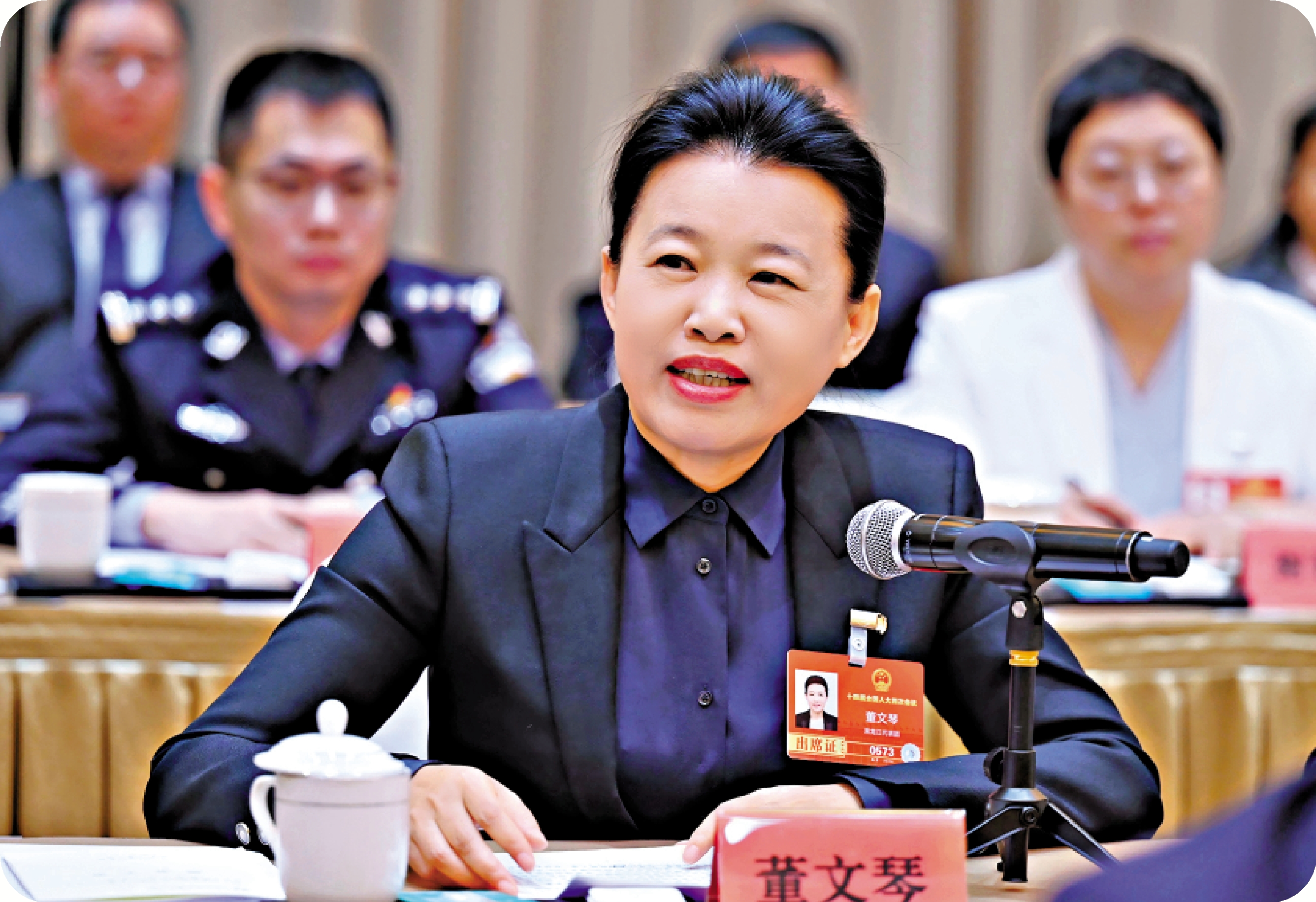 　　圖：全國人大代表、伊春市委書記董文琴。\受訪者供圖