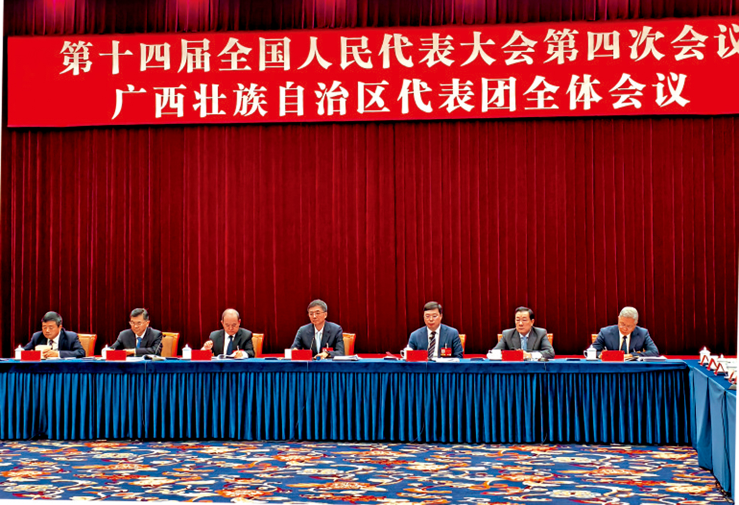 　　圖：十四屆全國人大四次會議廣西代表團日前舉行開放團組活動。\大公報記者曾萍攝