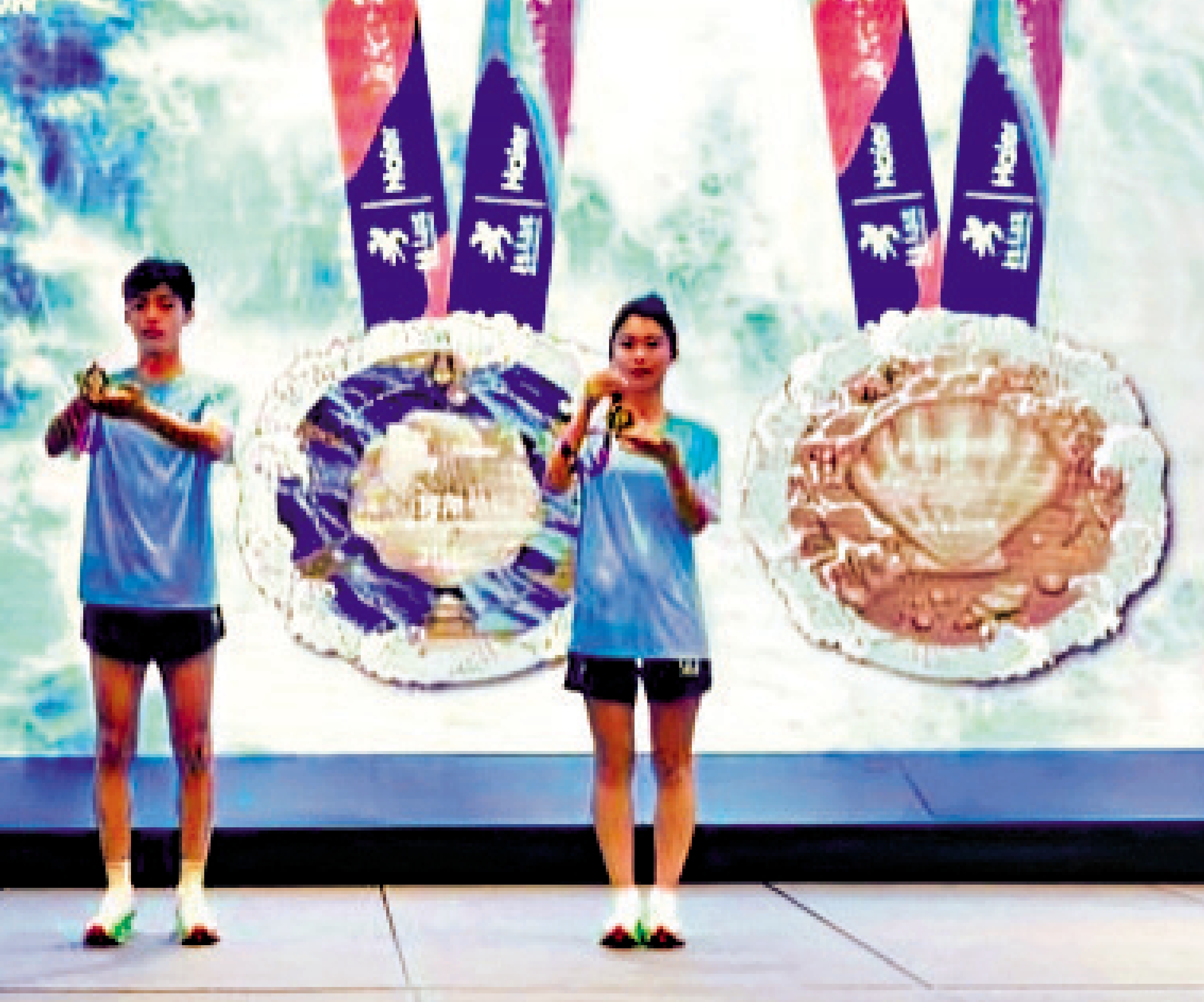 　　圖：青島馬拉松完賽獎牌發布。