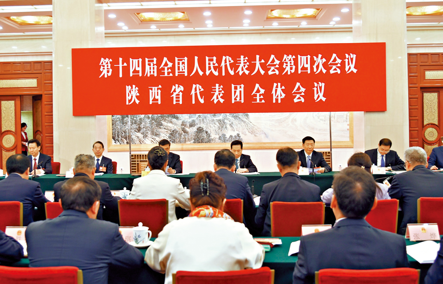 　　圖：十四屆全國人大四次會議陝西代表團日前舉行開放日活動。\大公報記者李陽波攝