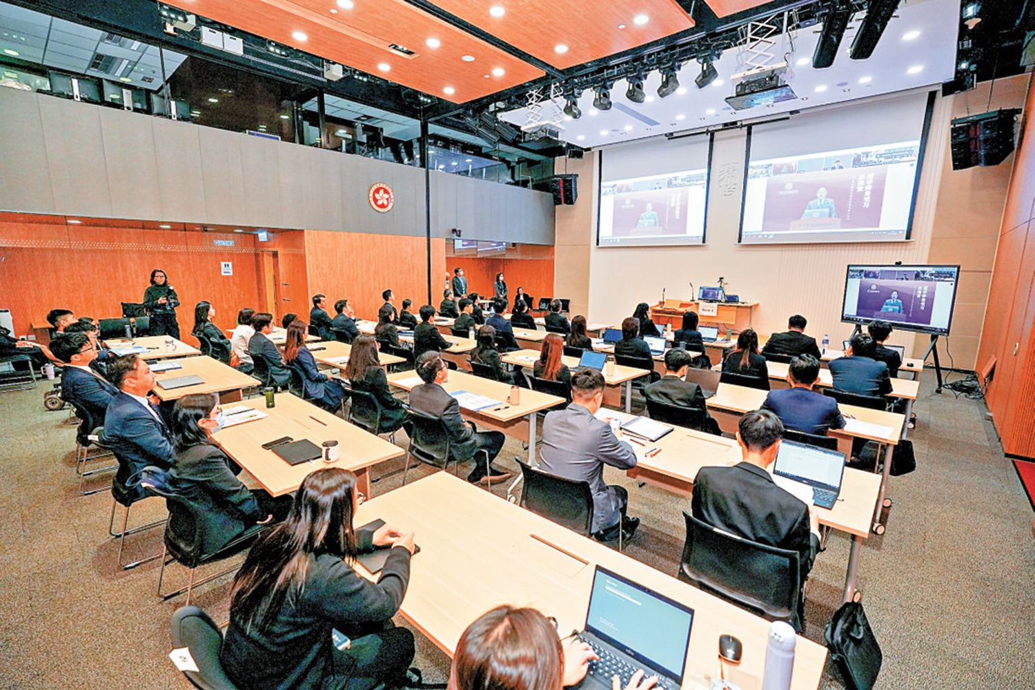 　　圖：律政司與清華大學合作，舉行第六期中國法基本原則課程。