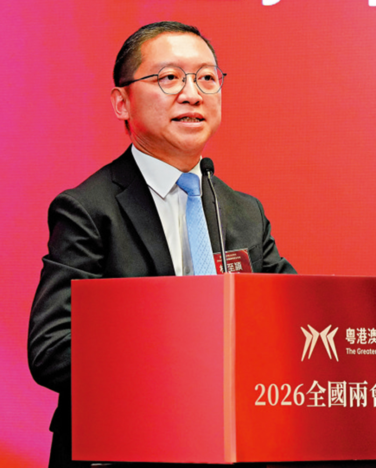 　　圖：林至頴希望內地各產業中的「含港量」可以提升。