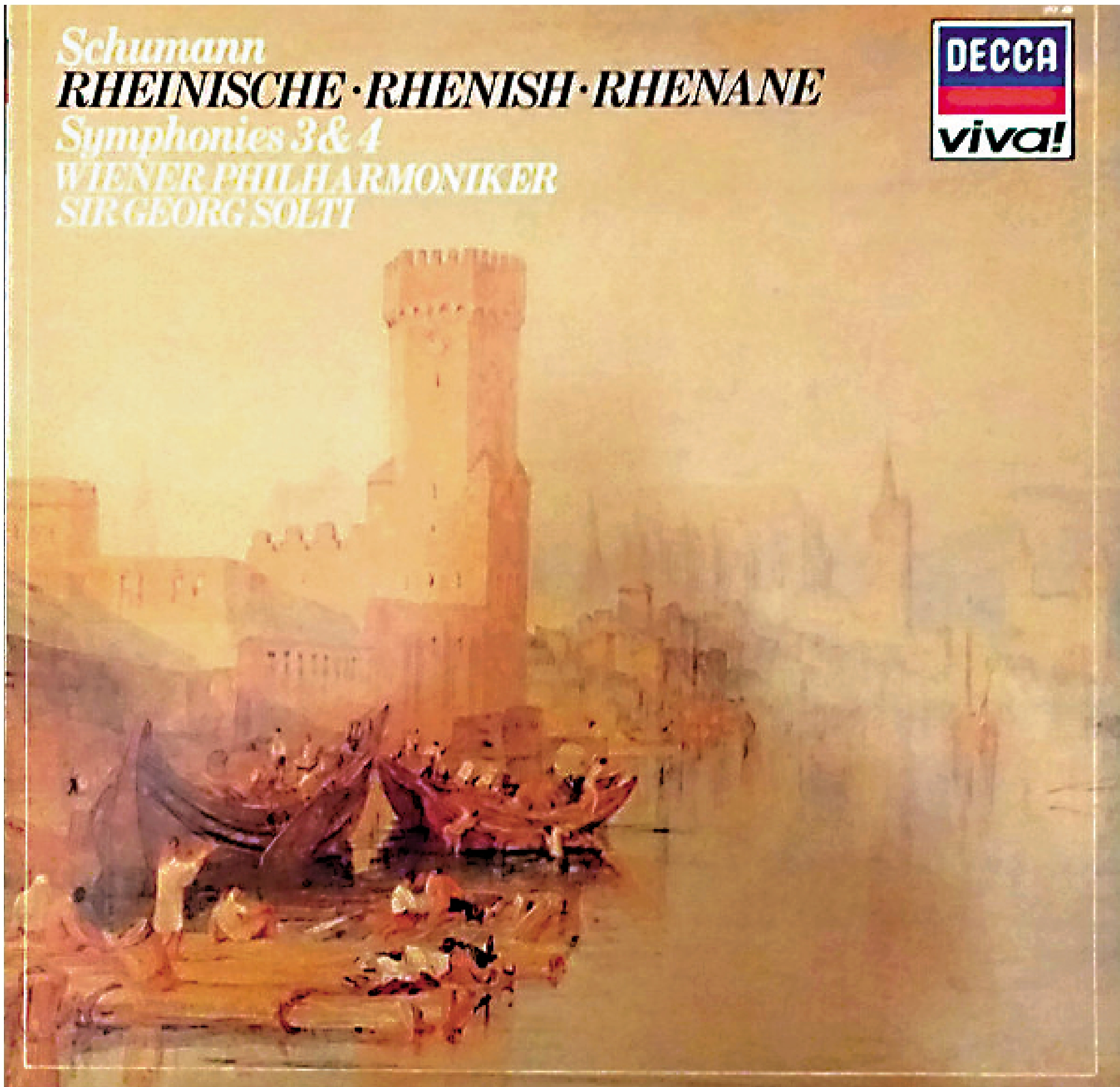 　　圖：「碟中畫」舒曼第三、第四交響曲／《從萊茵河遠眺科隆》。