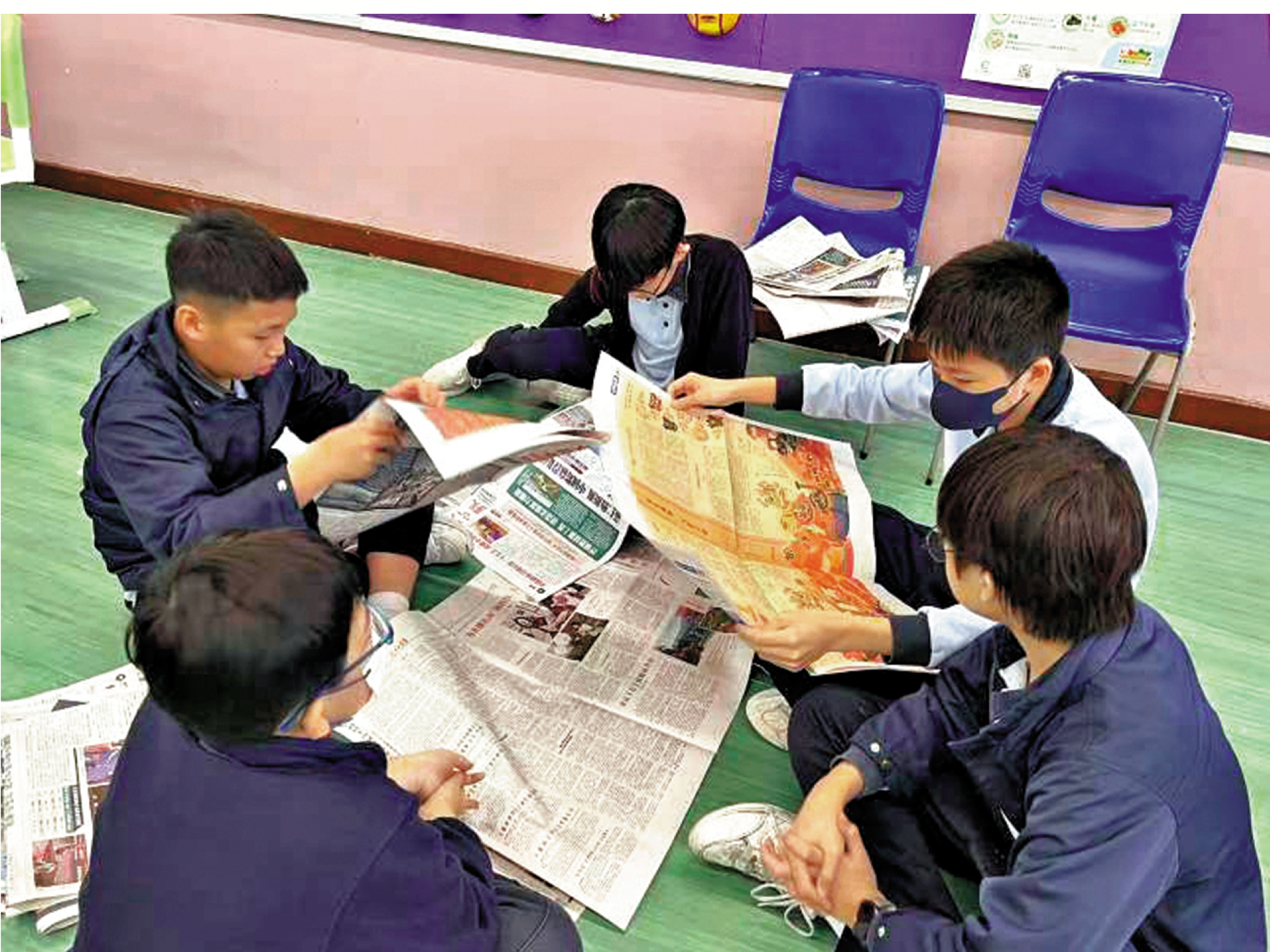 　　圖：「一企一校」閱讀計劃和「大公文匯校園贈閱」計劃向全港700多間參賽學校贈閱報章。