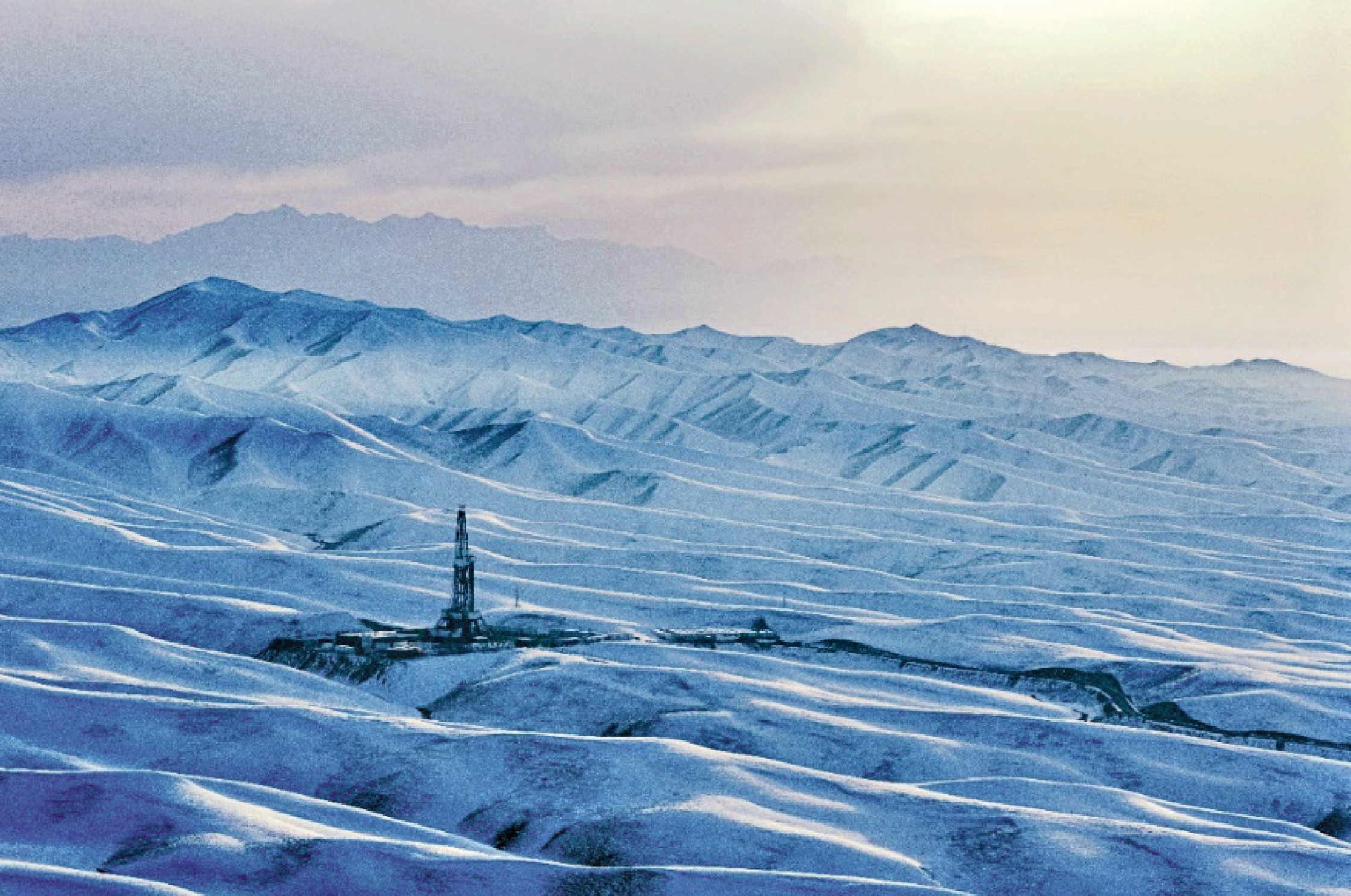 　　圖：新疆油田清北101井鑽井現場。\新華網