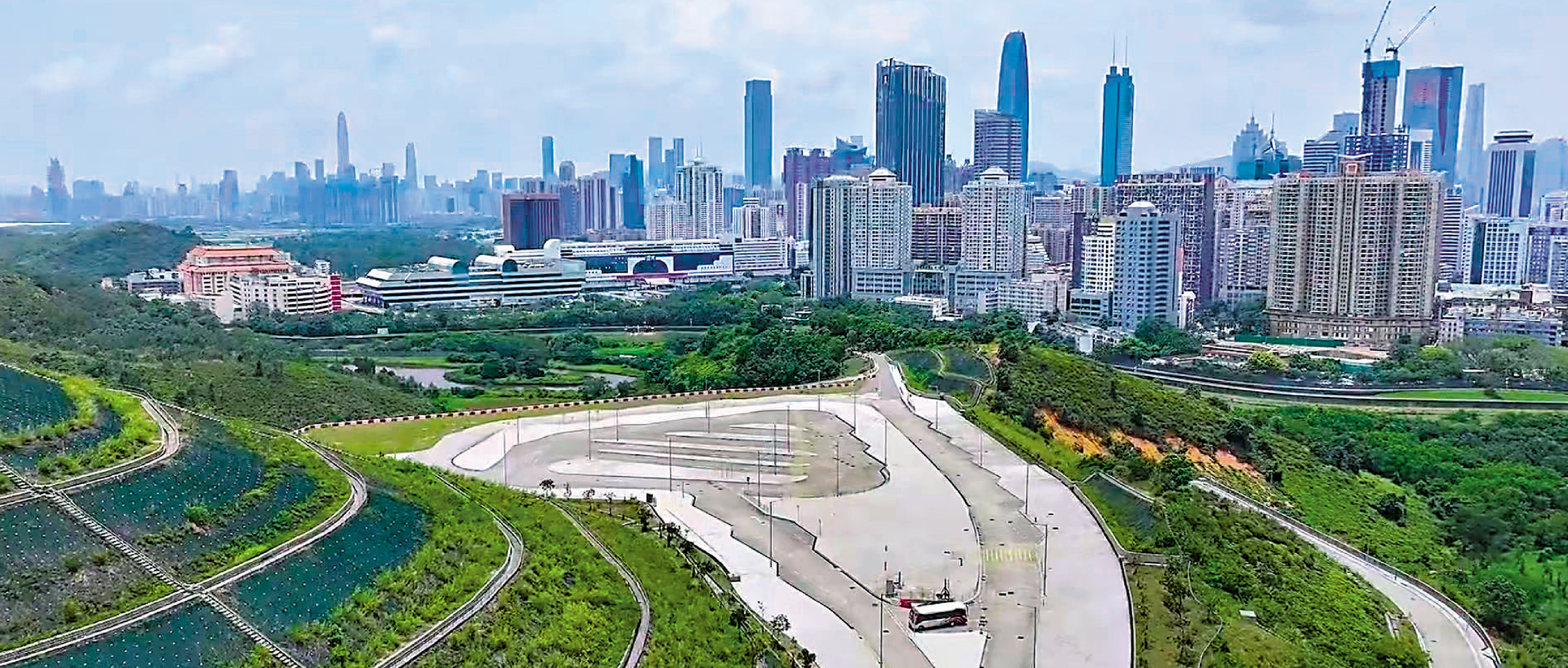 　　圖：沙嶺數據園區緊鄰深圳，位於北部都會區核心地帶，能有效連接大灣區科技生態圈。