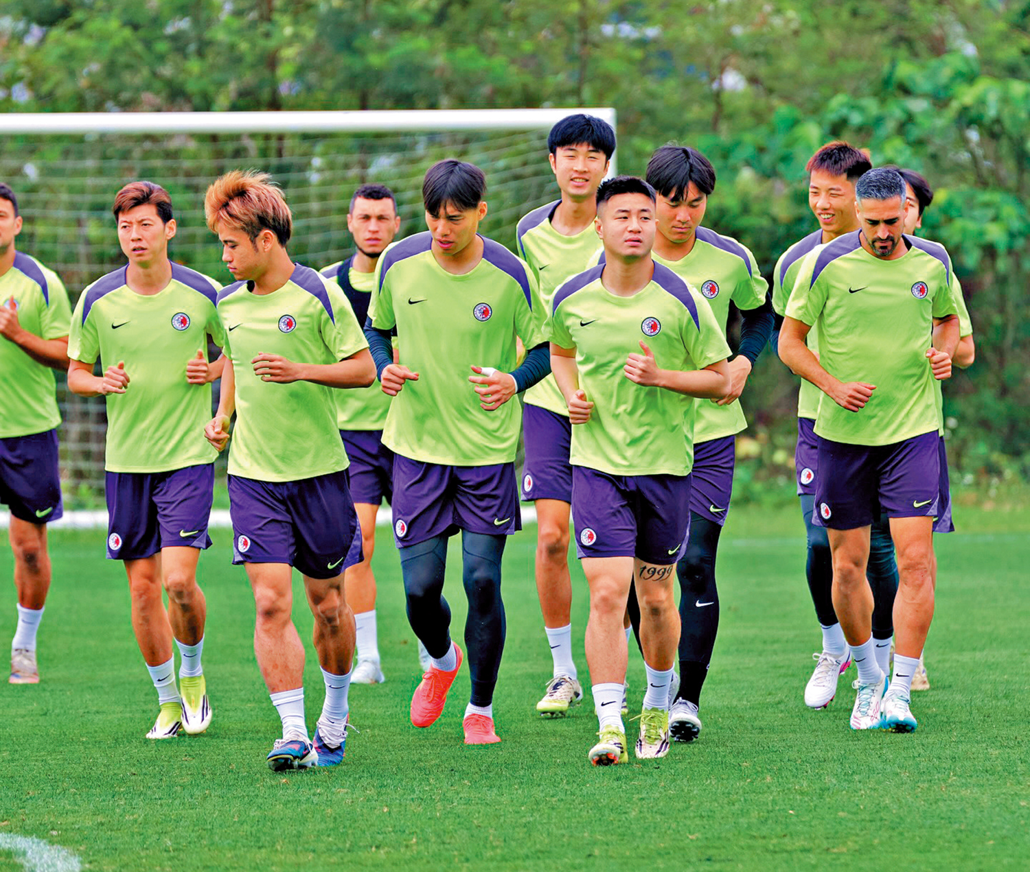 　　圖：港足球員積極備戰下周對陣印度的亞盃外。