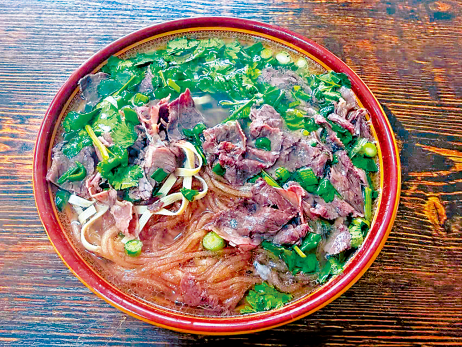 　　圖：淮南牛肉湯熱氣騰騰，喝下去十分暖胃。