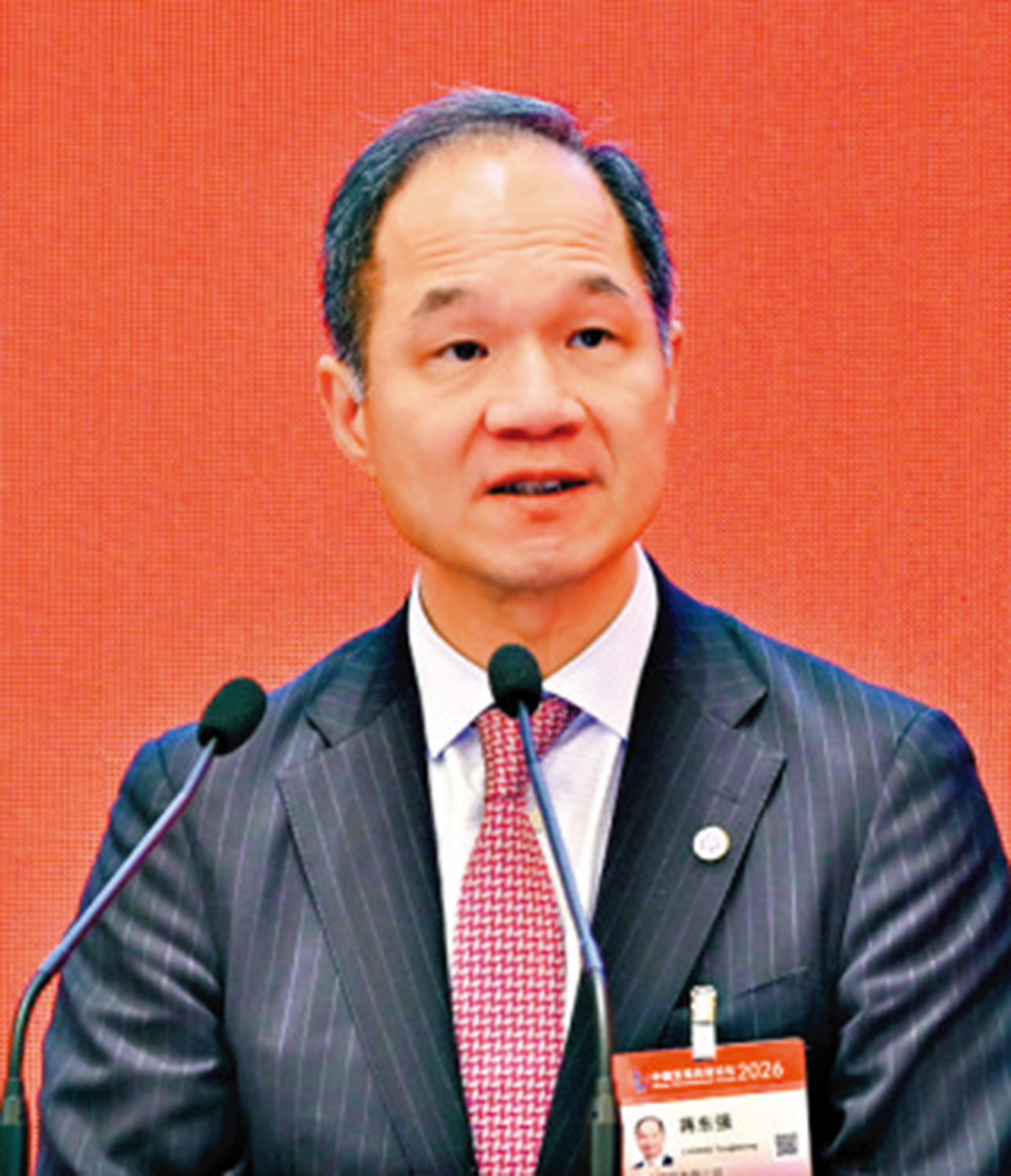 　　圖：中電集團首席執行官蔣東強在中國發展高層論壇2026年年會發表演講。