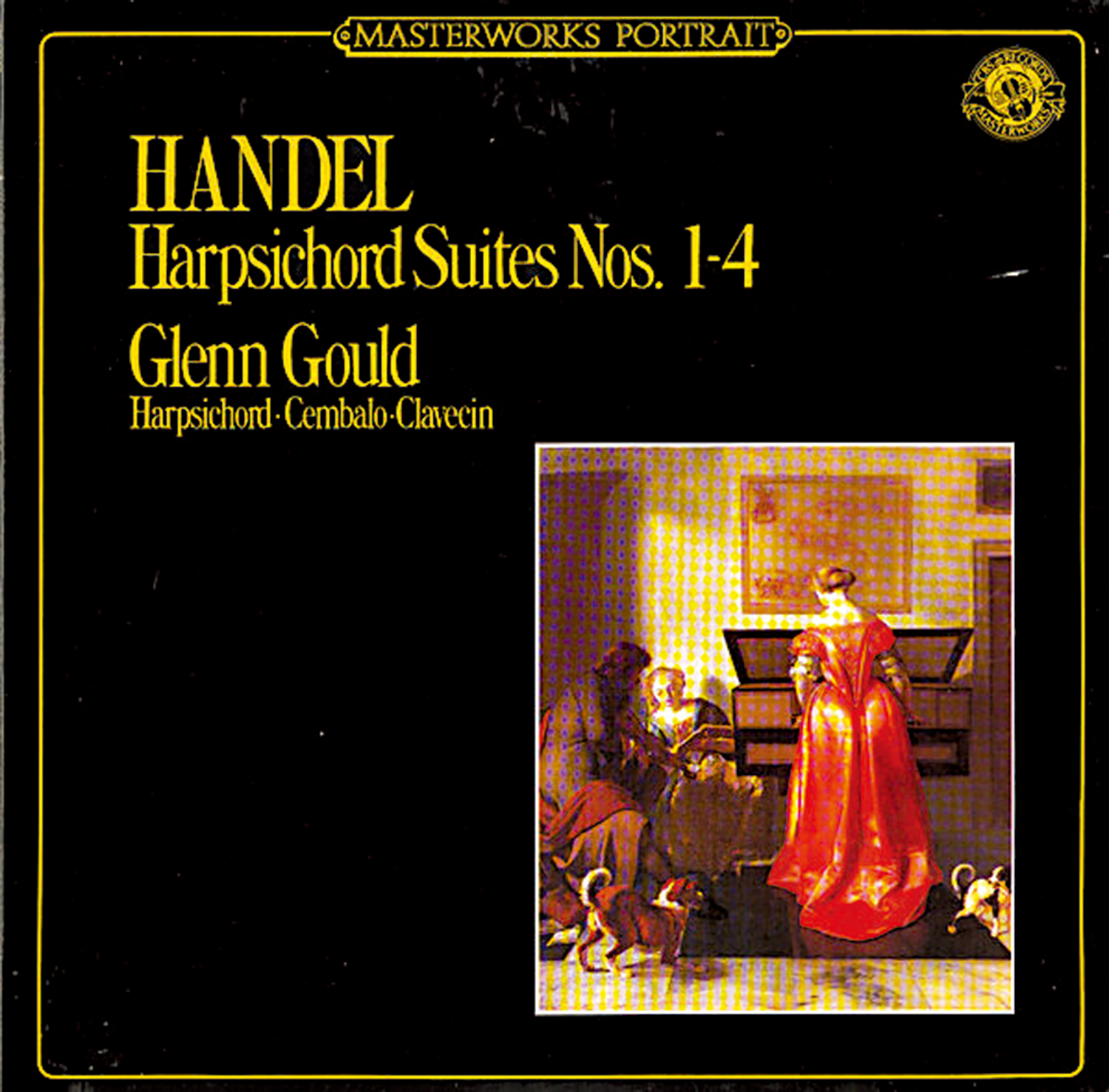 　　圖：「碟中畫」《四首羽管鍵琴組曲》/《正在演奏音樂的兩位女子和一位男子》