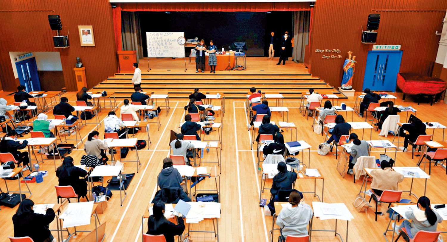 　　圖：DSE視覺藝術科筆試將於明日開考，天文台預測當日會有陣雨。