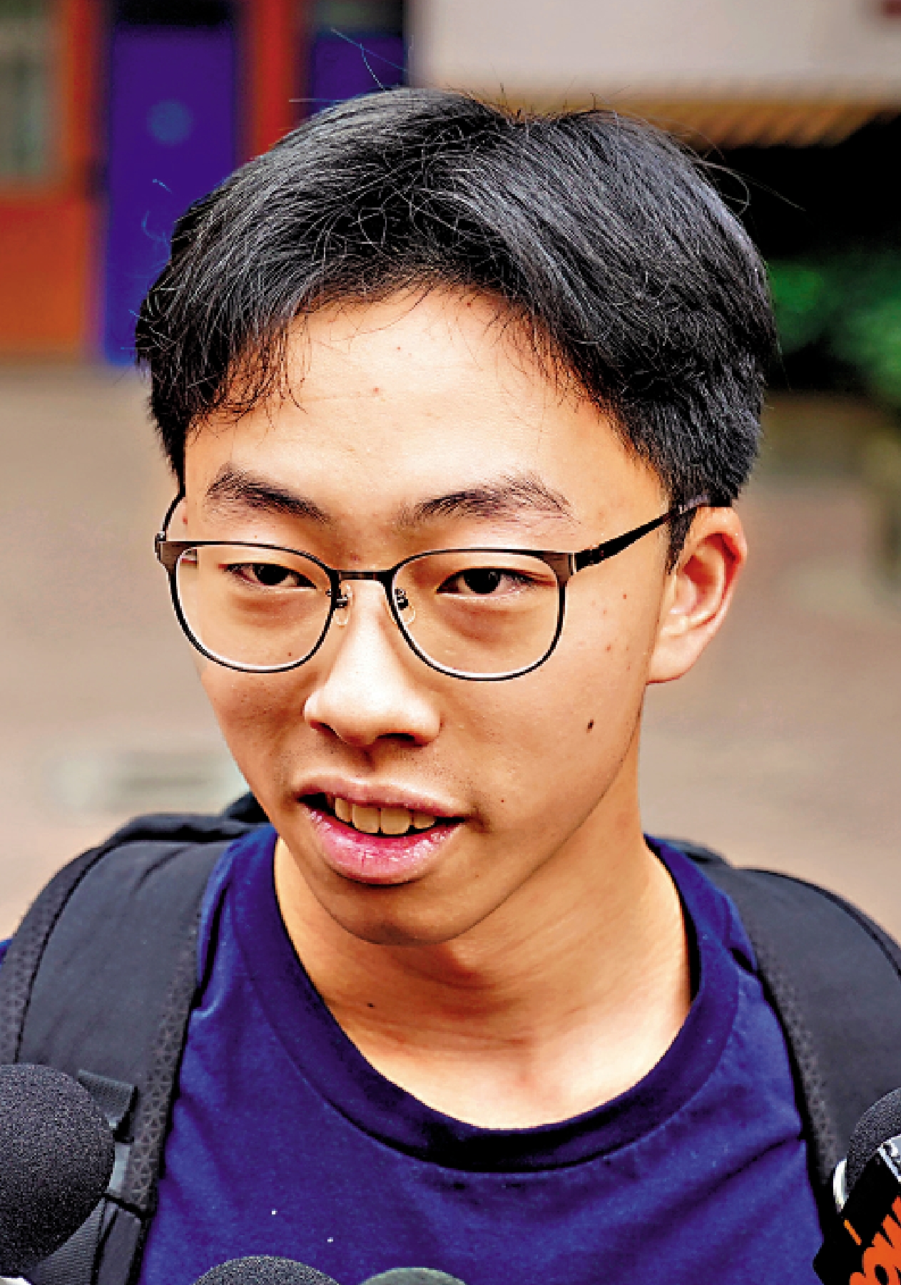 　　圖：劉同學選擇「大自然」一題，認為貼近生活，用生活經驗即可寫出。