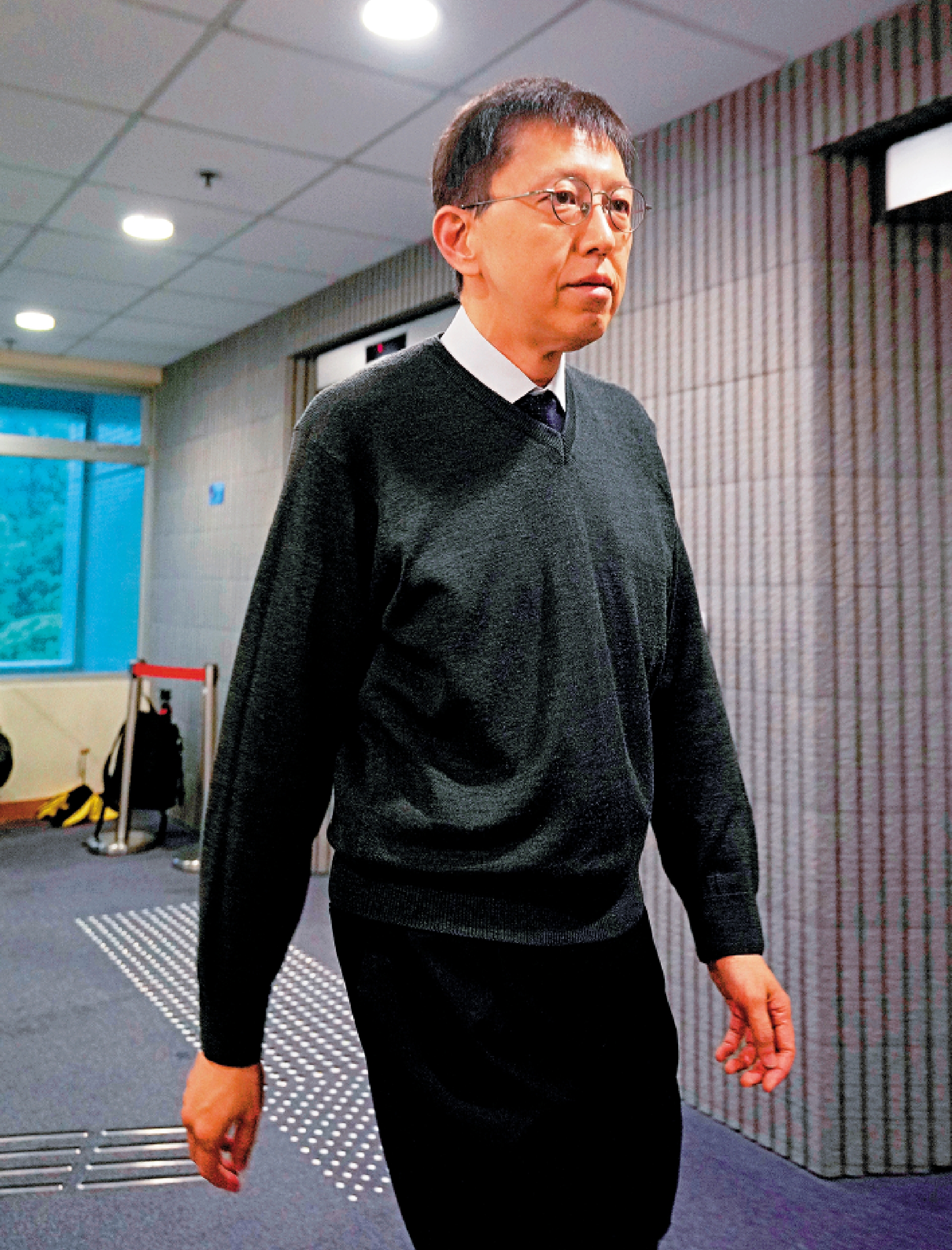 　　圖：薛守智醫生出席醫委會研訊。\大公報記者蔡文豪攝