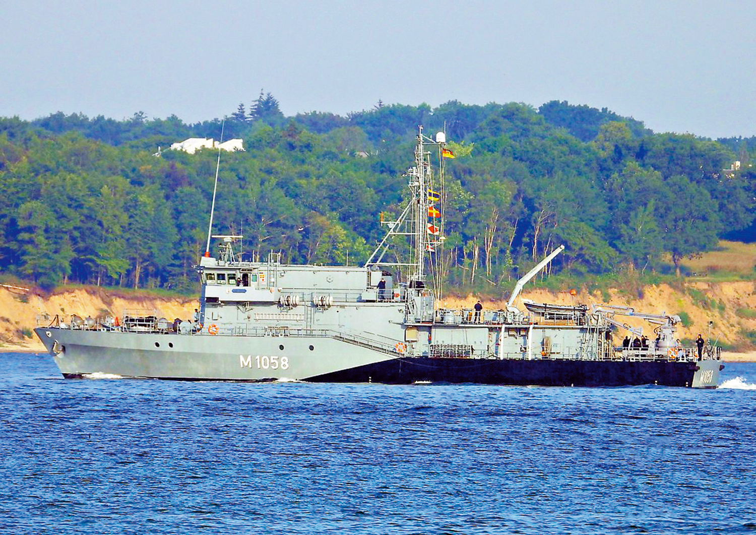　　圖：德國計劃將「富爾達」號掃雷艦部署至地中海。\網絡圖片
