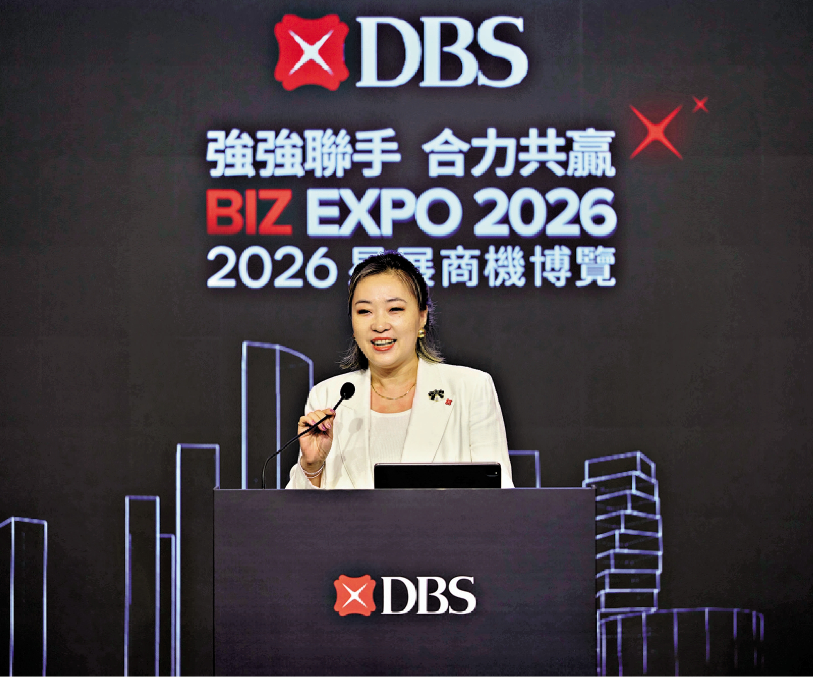 　　圖：王玥表示，近年愈來愈多內地企業來港設立業務。
