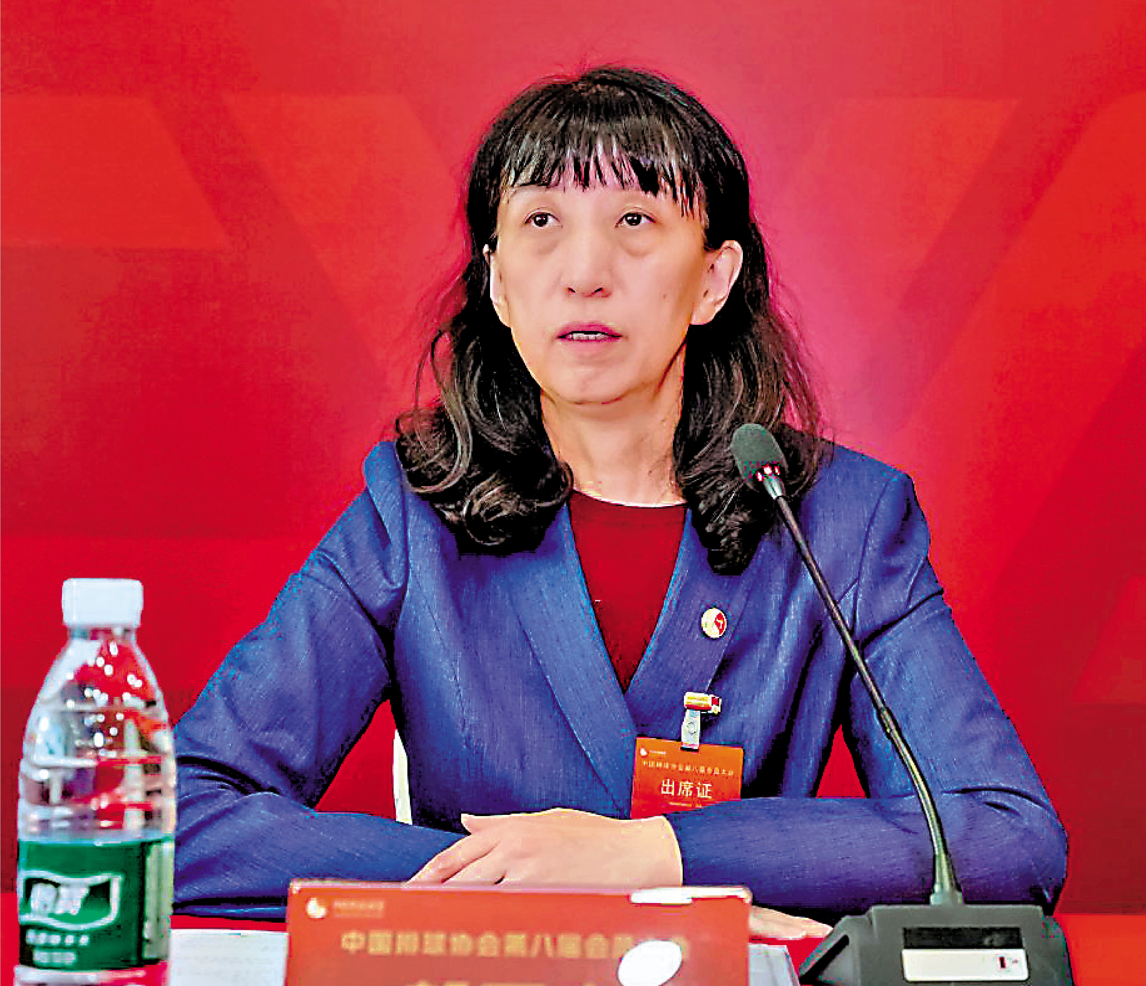 　　圖：賴亞文在大會上發言。