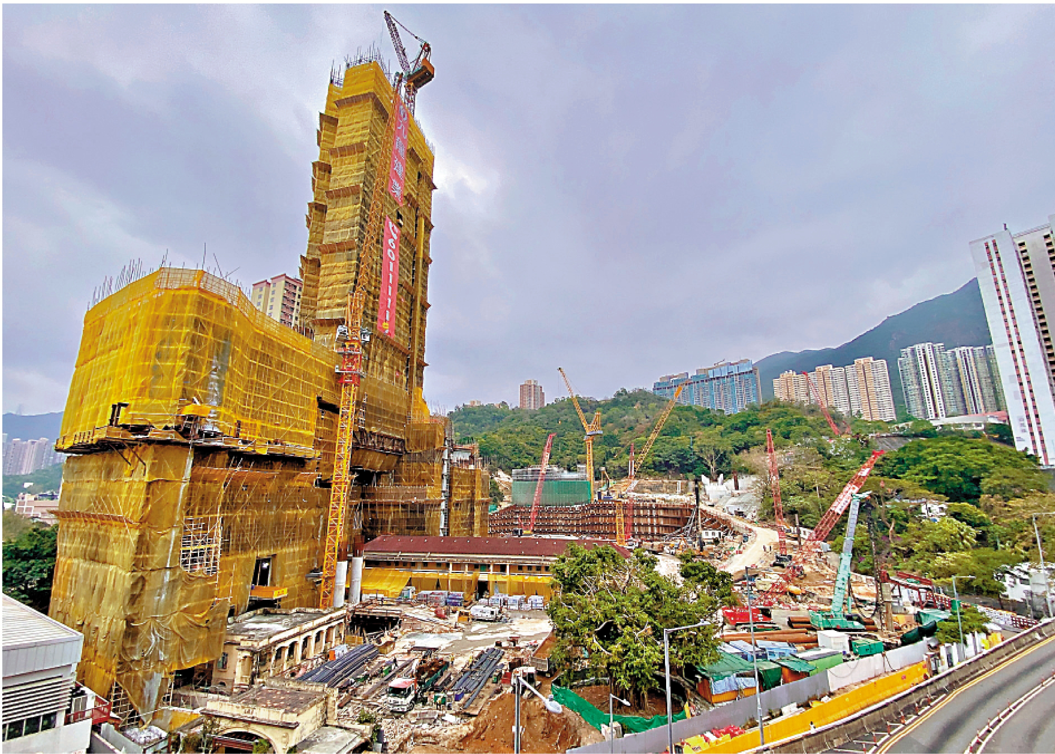 　　圖：牛池灣清水灣道35號項目，將興建行人通道接駁港鐵彩虹站與彩雲邨一帶。