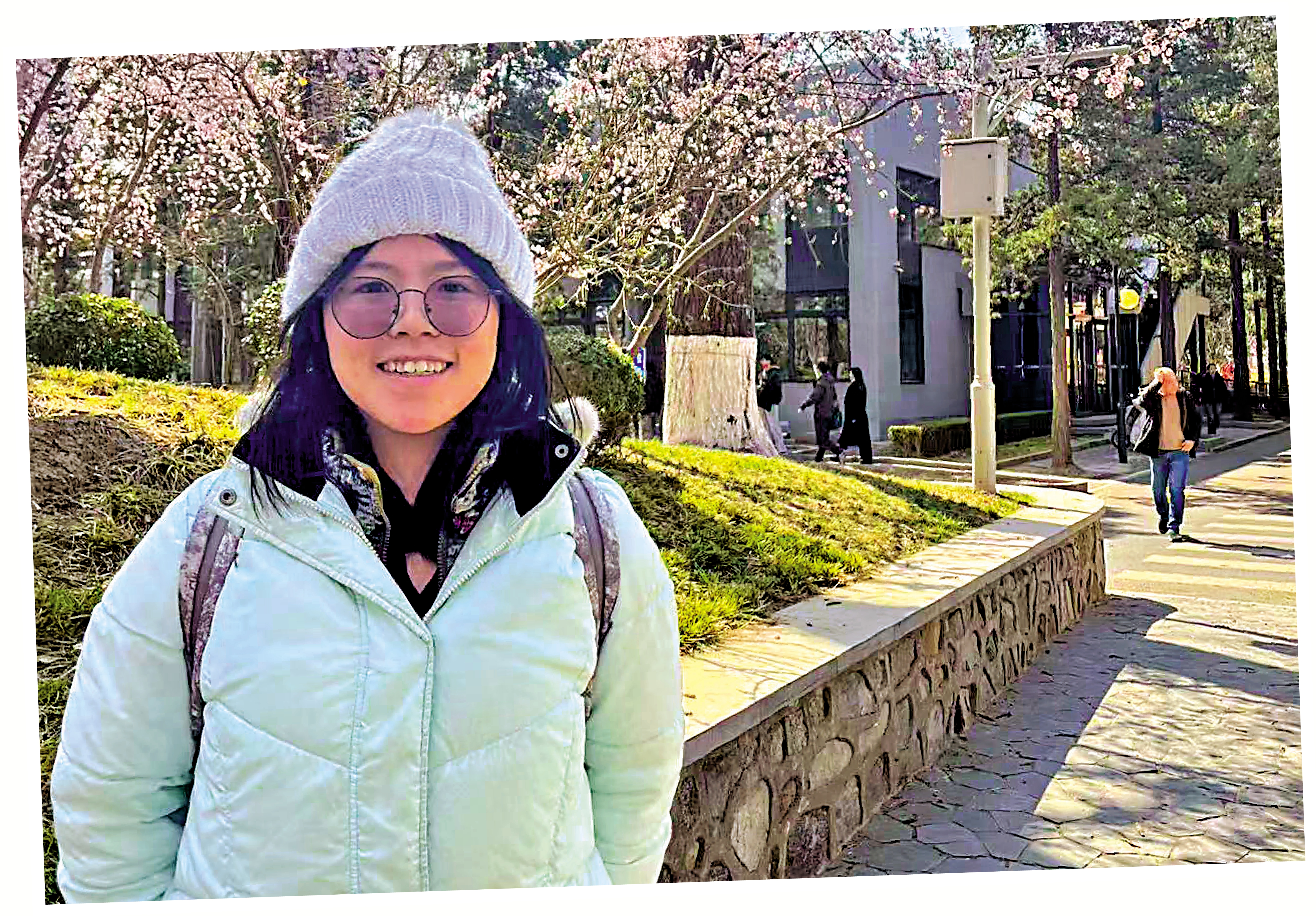 　　圖：江海晴就讀清華大學心理、腦與認知科學專業，是目前唯一一名修讀該專業的港生。