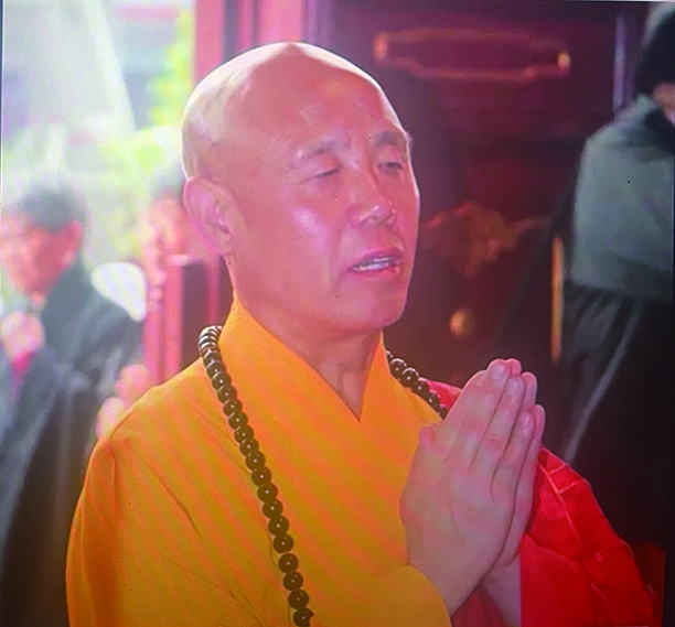 　　圖：中國佛教協會會長演覺法師。