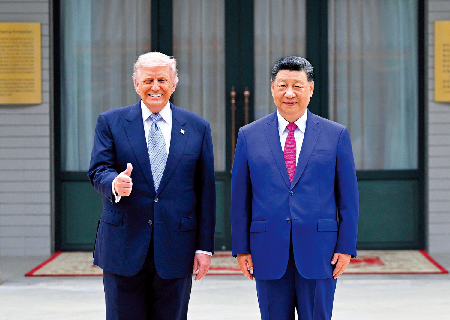 　　圖：5月15日上午，國家主席習近平在中南海同美國總統特朗普舉行小範圍會晤。\新華社