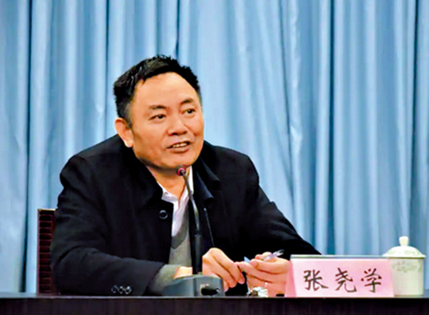 　　圖：中南大學原黨委常委、校長張堯學被開除黨籍和公職。