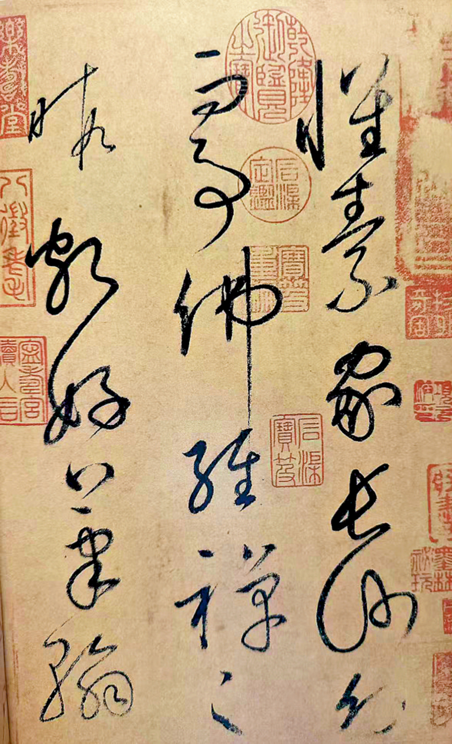 　　圖：懷素和尚的《自敘帖》局部。\作者供圖