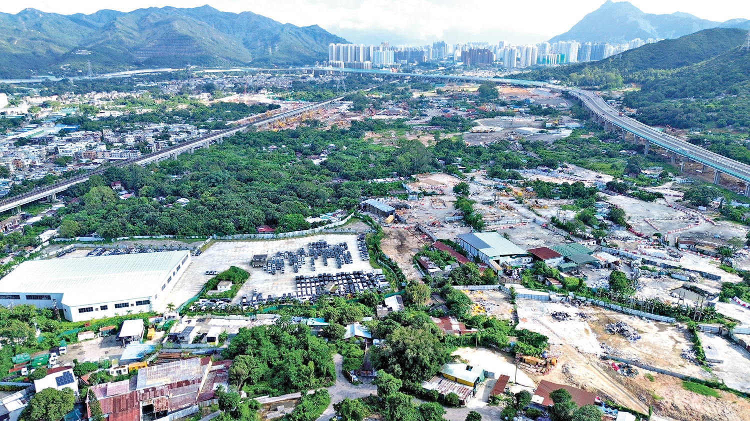 　　圖：洪水橋／厦村新發展區已陸續收地，區內大學城用地預計今年內推出。\大公報記者林良堅攝