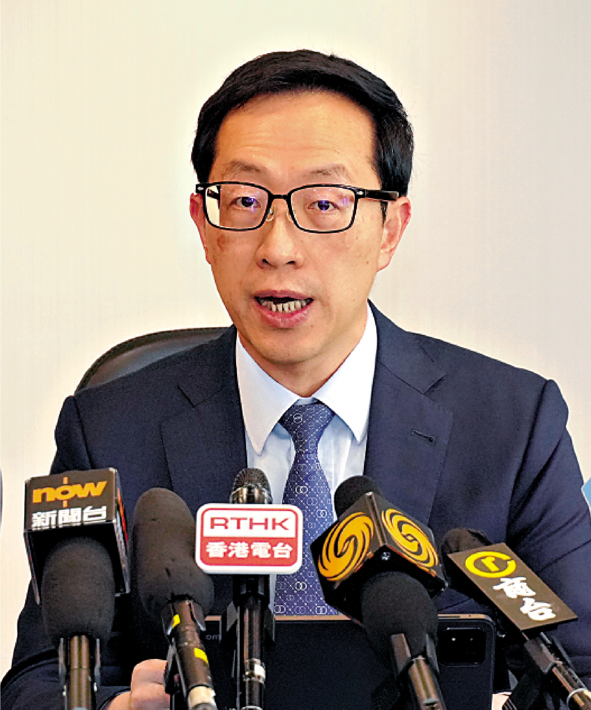 　　圖：盧金榮強調，中亞作為「一帶一路」重要樞紐，現階段正是港商進場布局的黃金時機。\大公報記者林少權攝