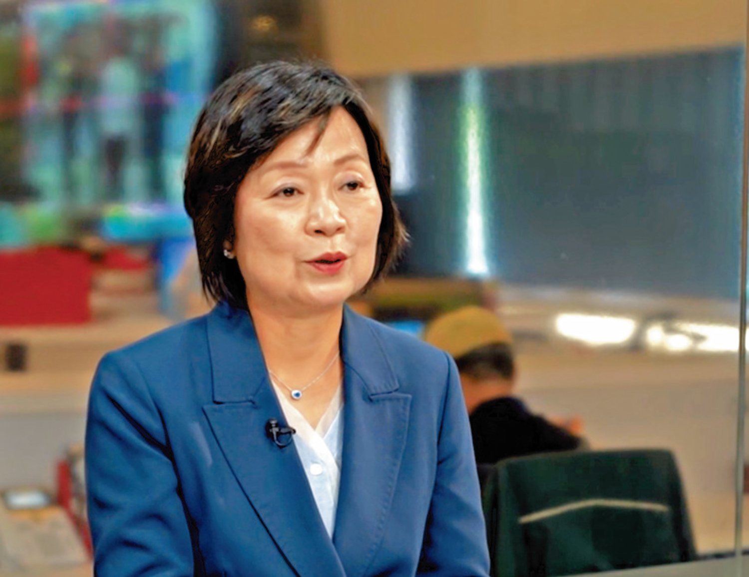 　　圖：蔡若蓮在《教育建言》節目中指出，北都大學城具備充分條件吸引知名學府落戶。