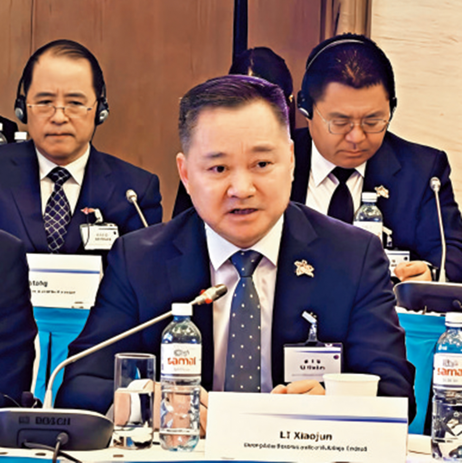 　　圖：李小軍在活動上作為內地企業代表發言。