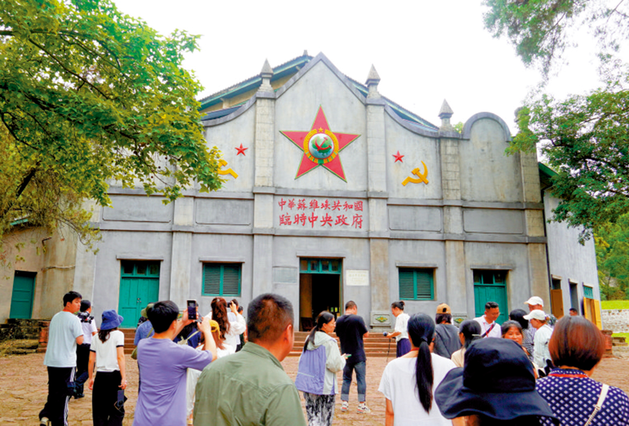　　圖：中華蘇維埃共和國臨時中央政府大禮堂。\大公報記者黃慧攝